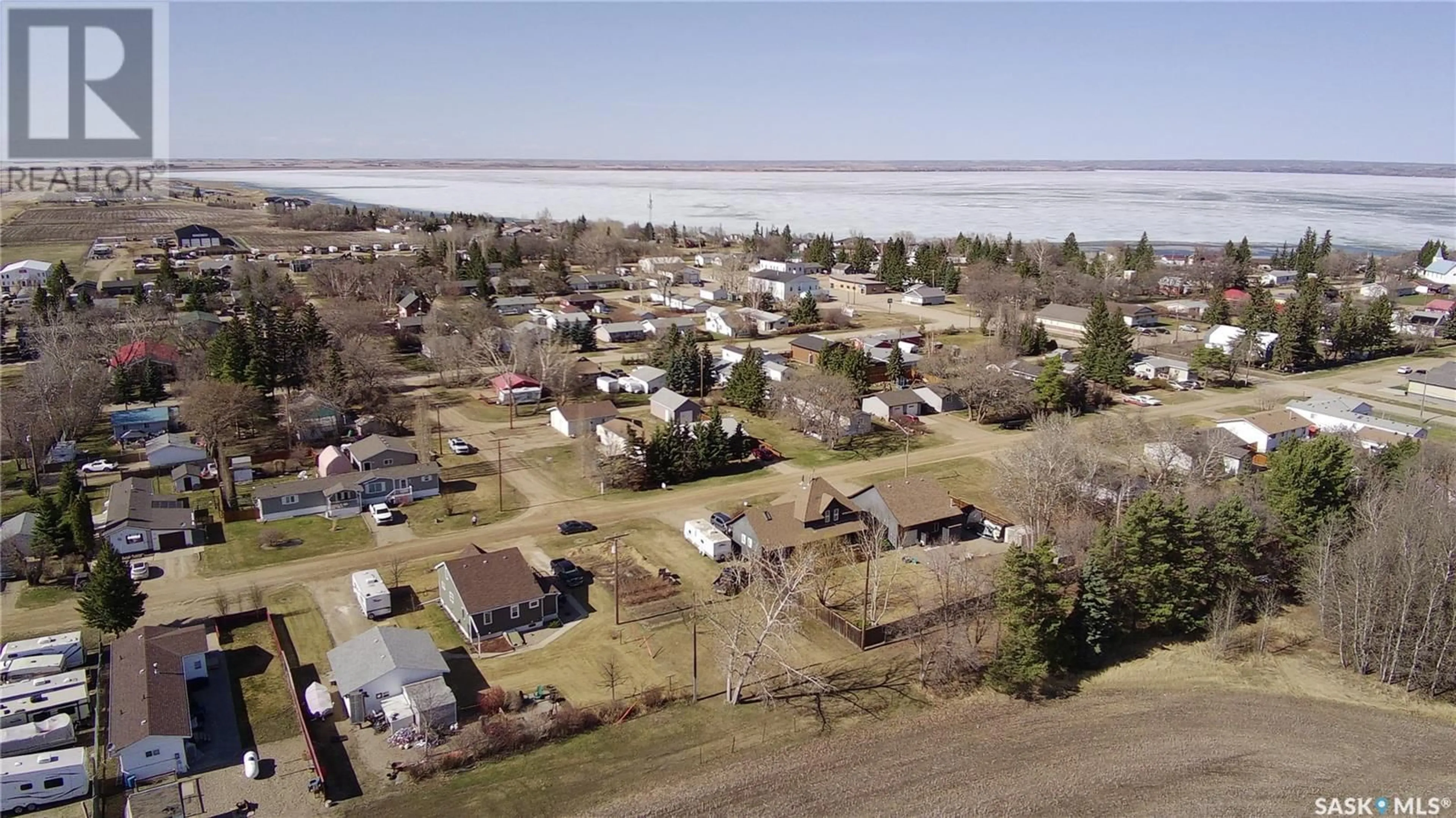 A pic from outside/outdoor area/front of a property/back of a property/a pic from drone, water/lake/river/ocean view for 190 2ND STREET, Meota Saskatchewan S0M1X0
