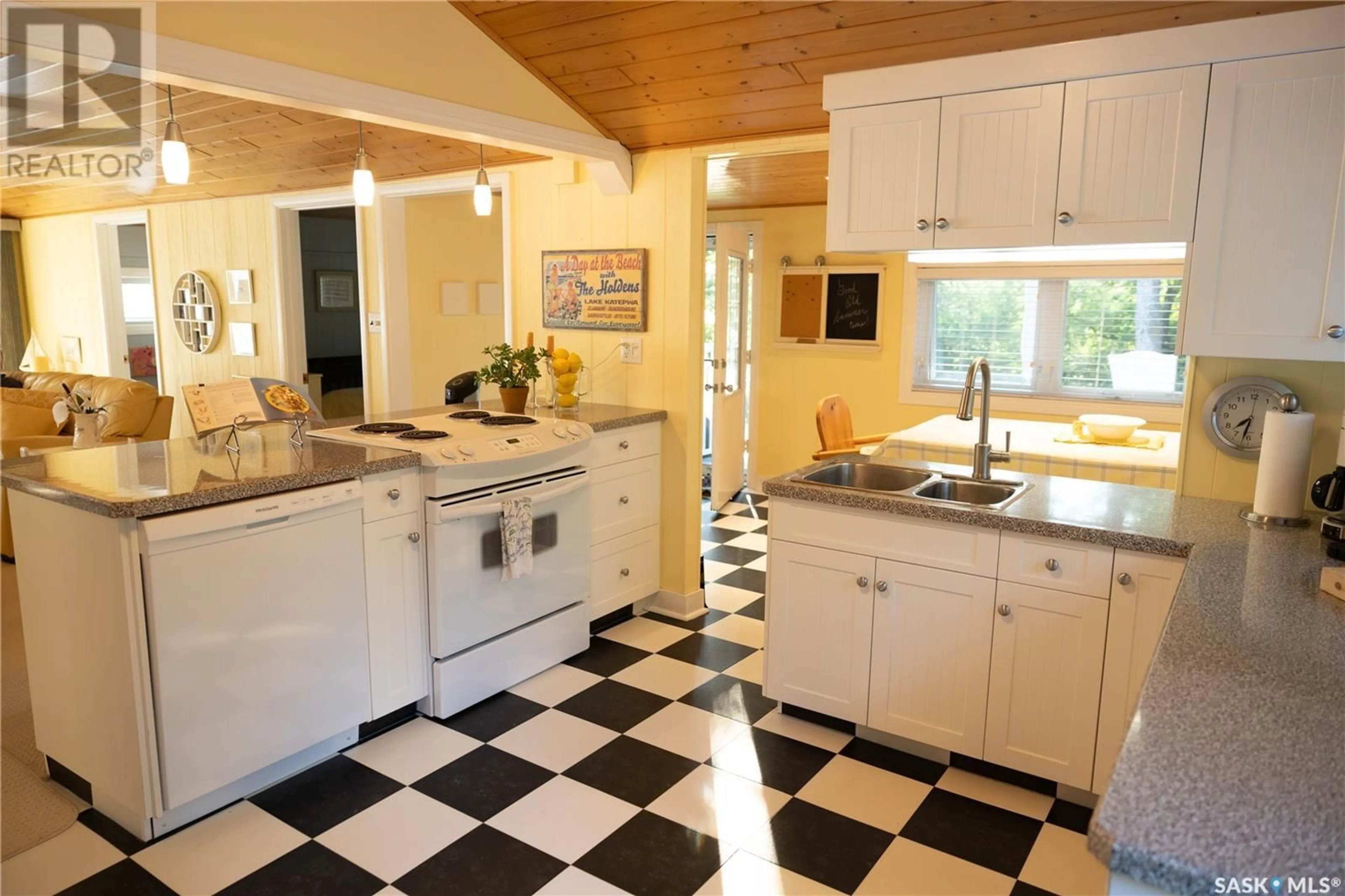 Open concept kitchen, ceramic/tile floor for 290 S KATEPWA DRIVE, Katepwa Beach Saskatchewan S0G2K0