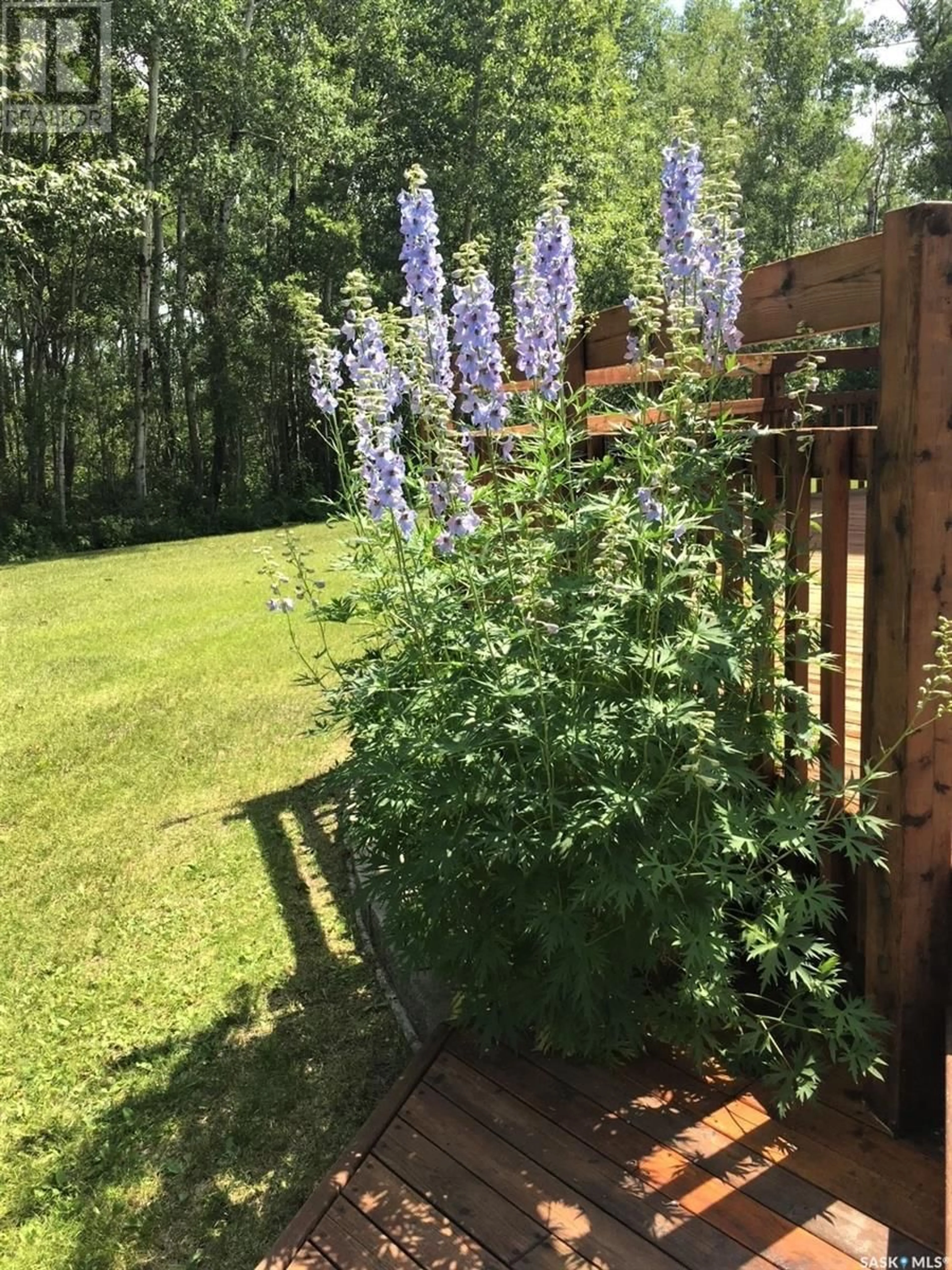 Patio, forest/trees view for RYAN ACREAGE, Hudson Bay Rm No. 394 Saskatchewan S0E0Y0