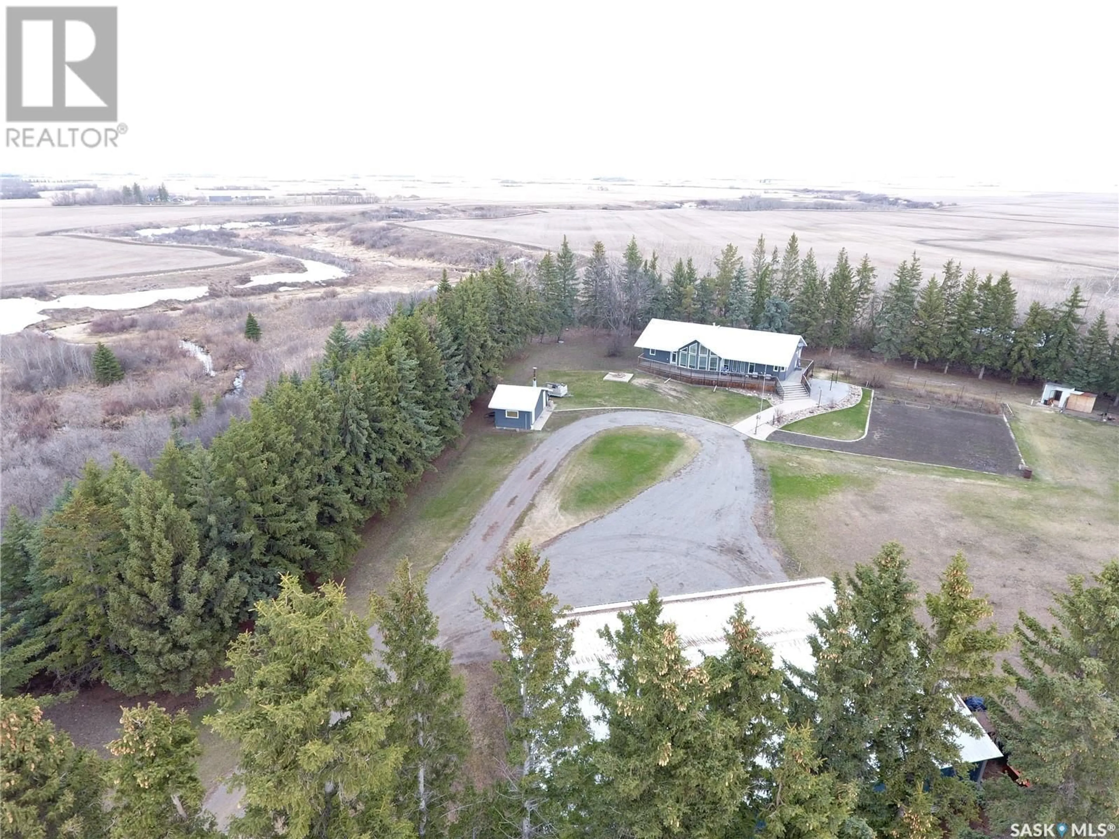 A pic from outside/outdoor area/front of a property/back of a property/a pic from drone, unknown for SCHAMBER ACREAGE, South Qu'Appelle Rm No. 157 Saskatchewan S0G4A0