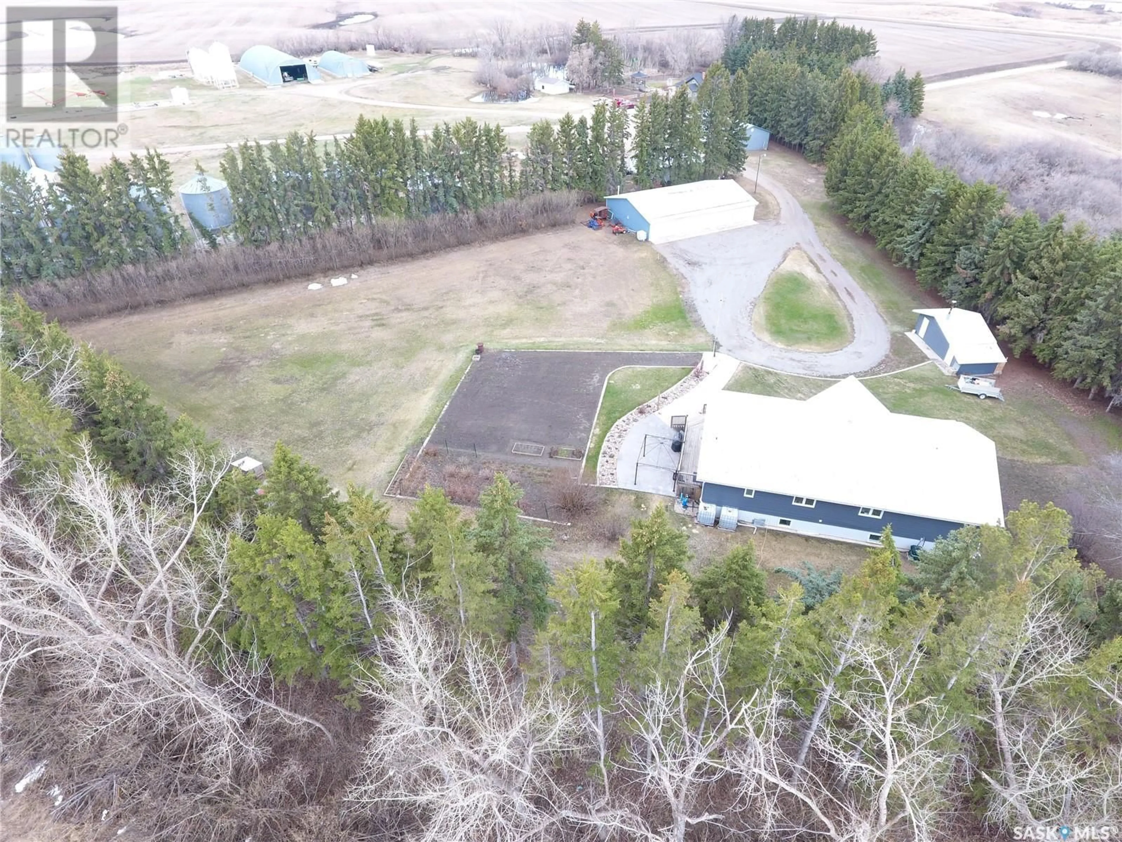 A pic from outside/outdoor area/front of a property/back of a property/a pic from drone, mountain view for SCHAMBER ACREAGE, South Qu'Appelle Rm No. 157 Saskatchewan S0G4A0