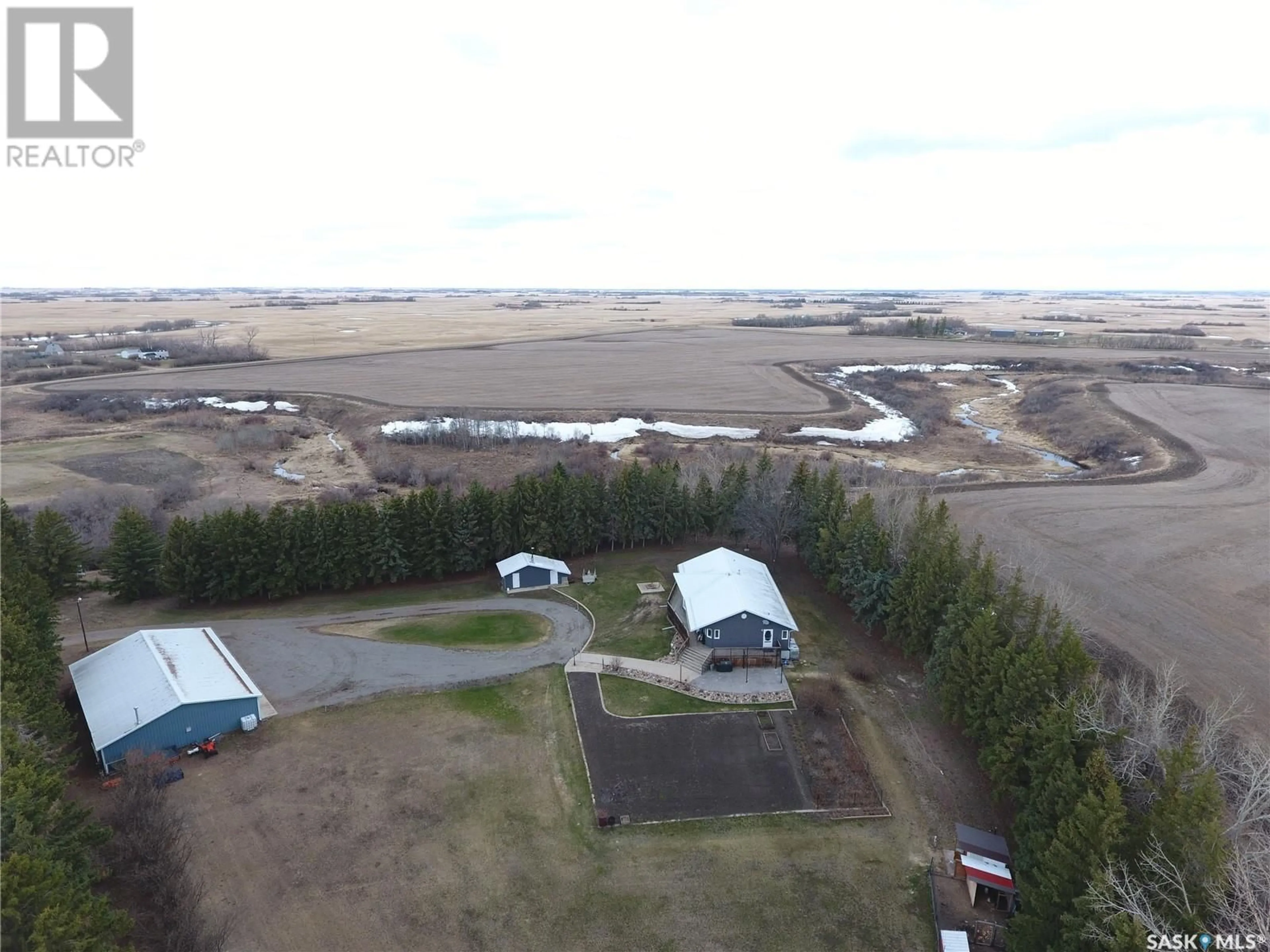 A pic from outside/outdoor area/front of a property/back of a property/a pic from drone, unknown for SCHAMBER ACREAGE, South Qu'Appelle Rm No. 157 Saskatchewan S0G4A0