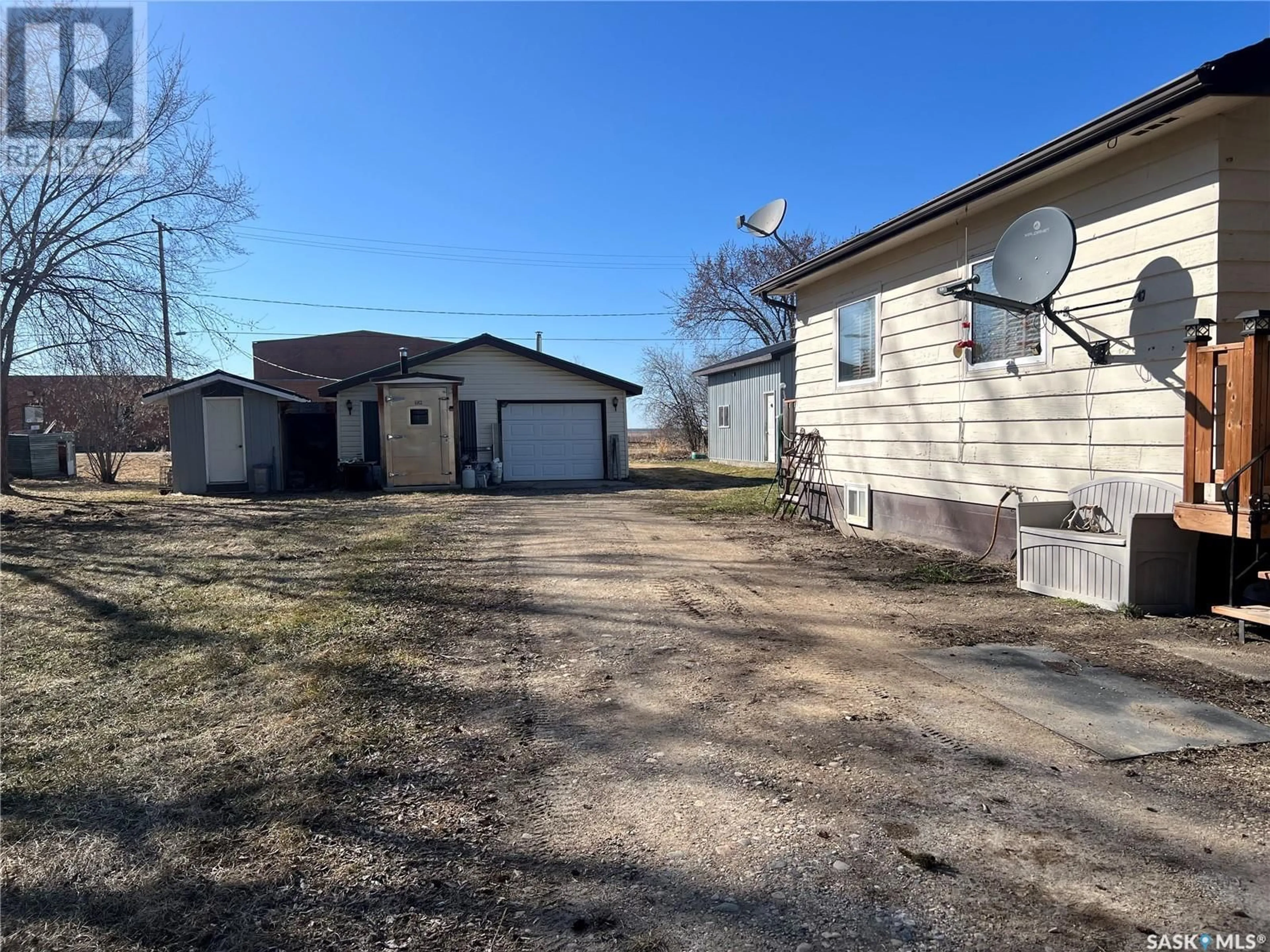 A pic from outside/outdoor area/front of a property/back of a property/a pic from drone, street for 60 2ND STREET, Weekes Saskatchewan S0E1V0