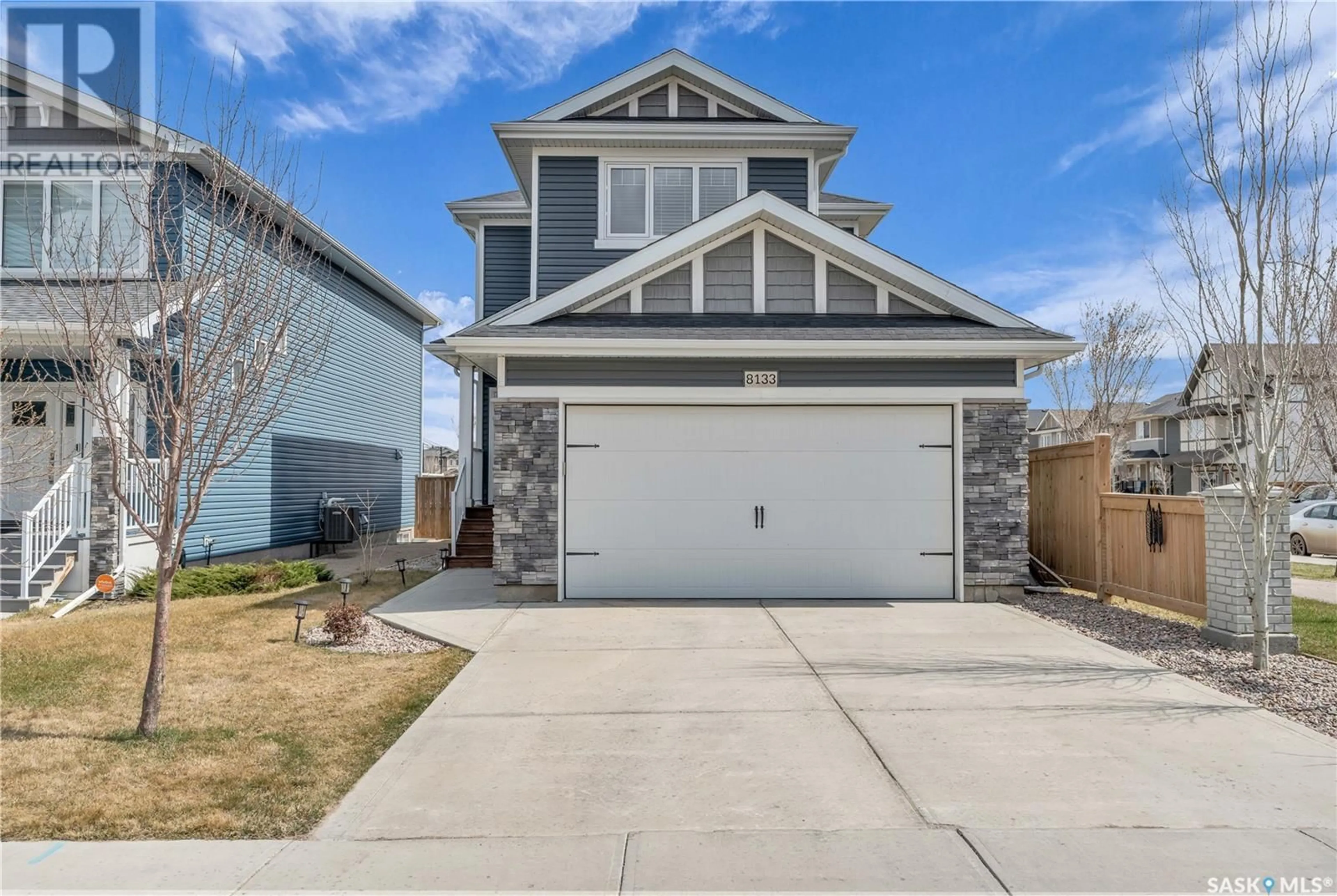 Home with vinyl exterior material, street for 8133 BARLEY CRESCENT, Regina Saskatchewan S4Y0E7