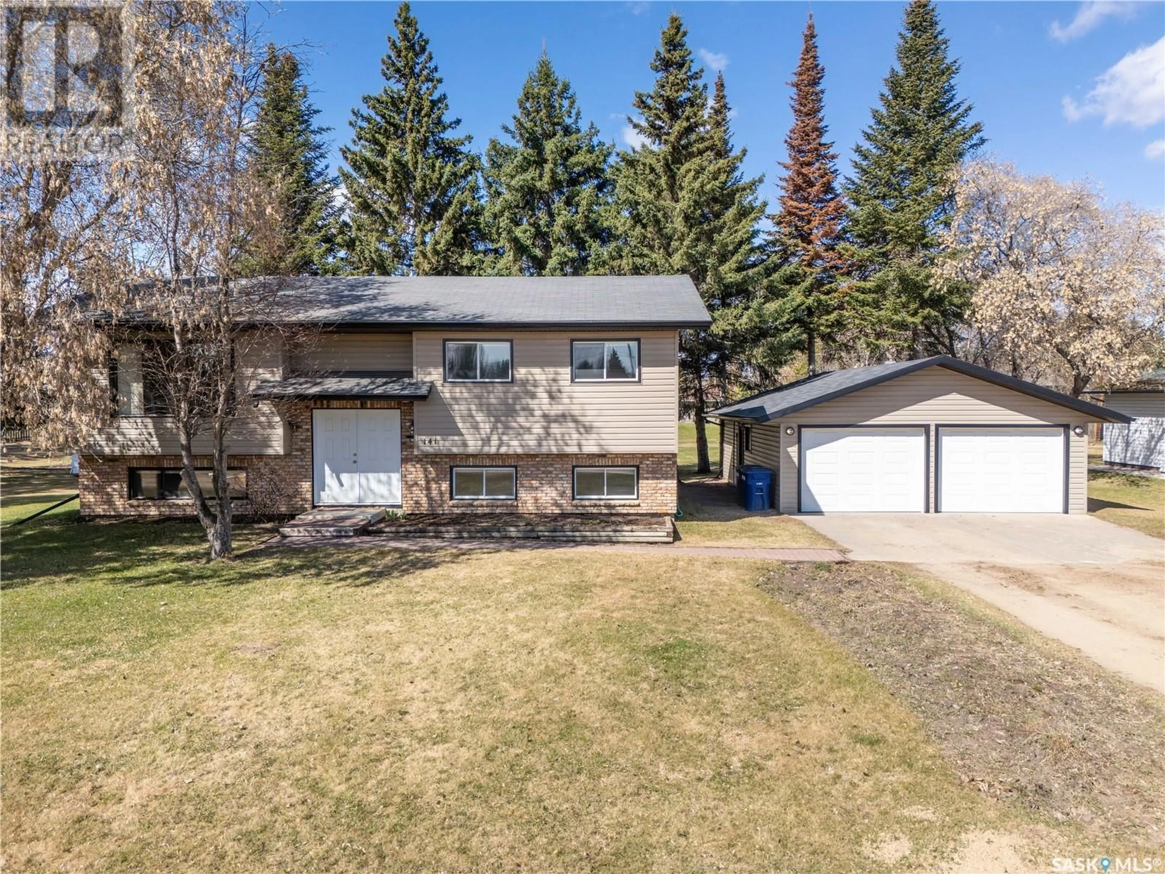 A pic from outside/outdoor area/front of a property/back of a property/a pic from drone, street for 141 2ND STREET, Pierceland Saskatchewan S0M2K0