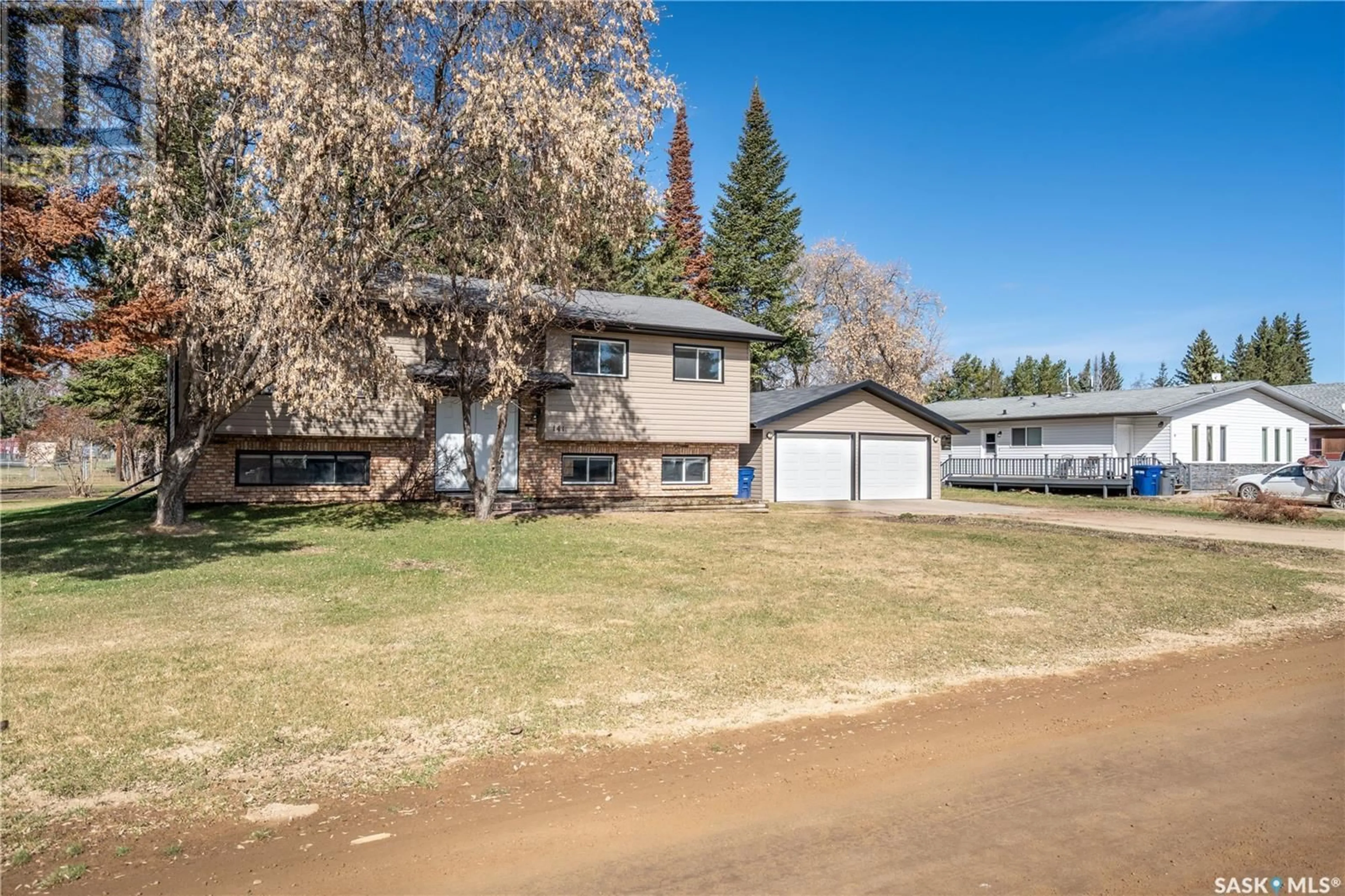 A pic from outside/outdoor area/front of a property/back of a property/a pic from drone, street for 141 2ND STREET, Pierceland Saskatchewan S0M2K0