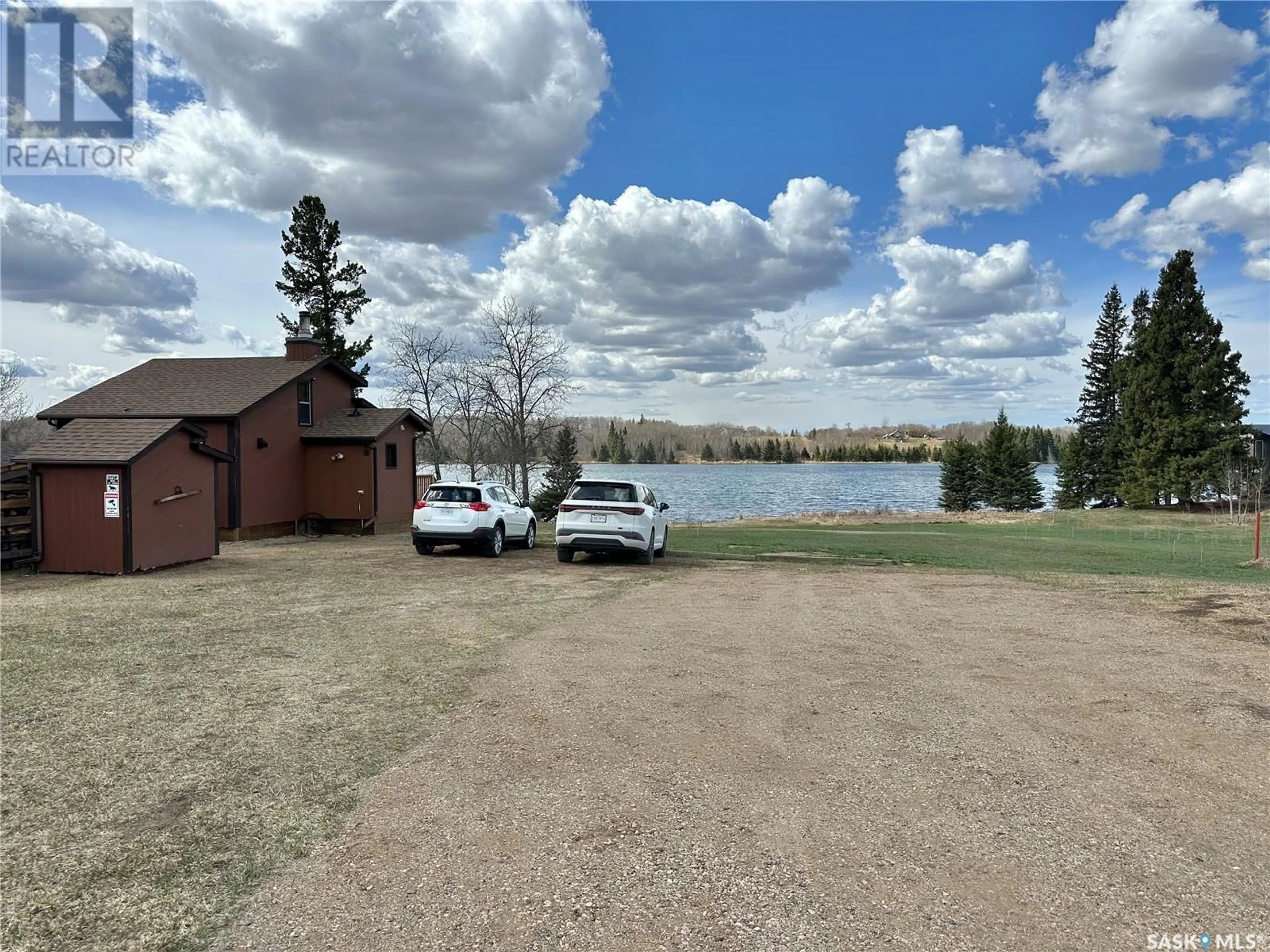 A pic from outside/outdoor area/front of a property/back of a property/a pic from drone, water/lake/river/ocean view for 100 NEBO RD, Canwood Rm No. 494 Saskatchewan S0J1X0