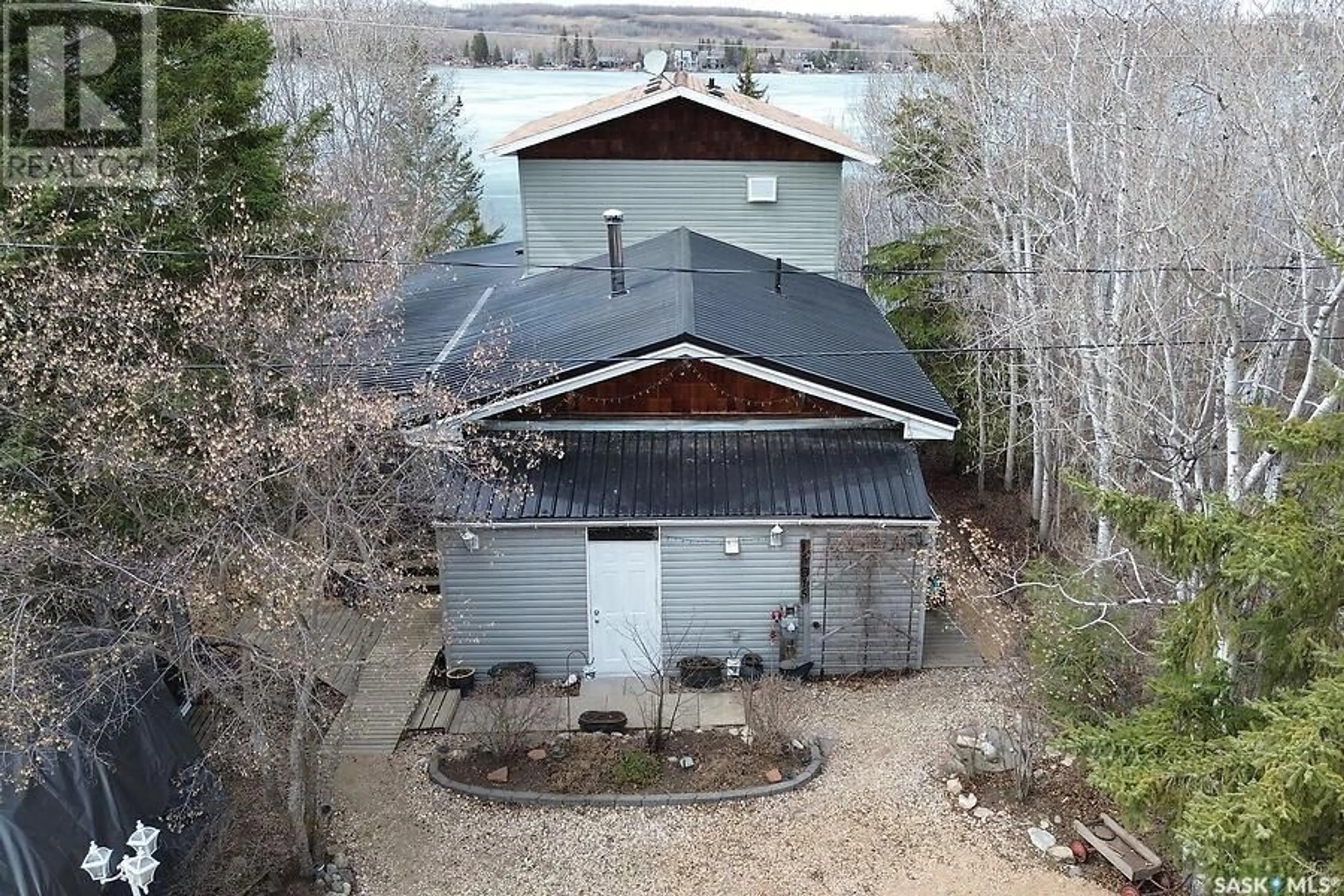 A pic from outside/outdoor area/front of a property/back of a property/a pic from drone, building for 3417 NICKORICK BEACH, Wakaw Lake Saskatchewan S0K4P0