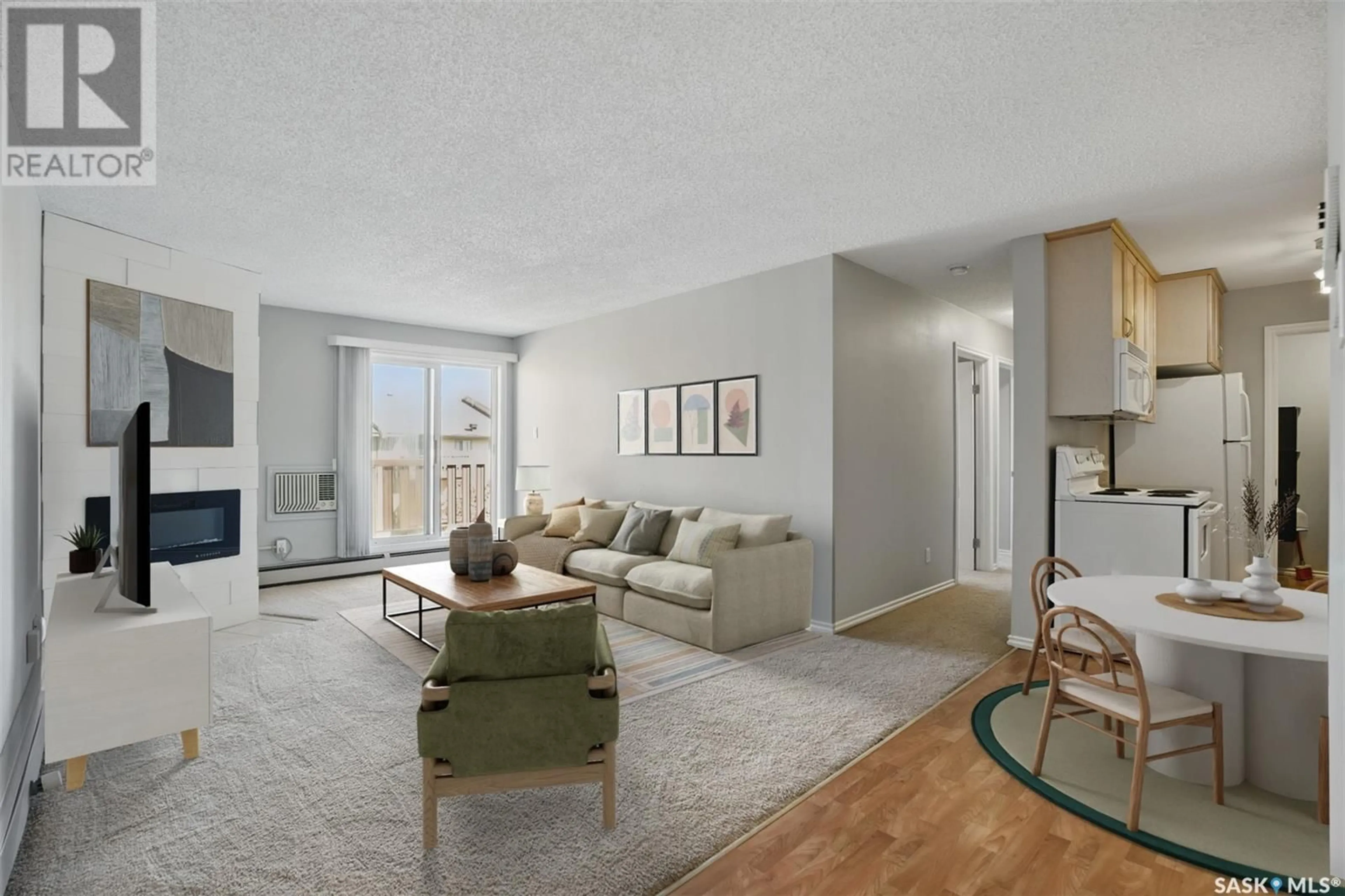Living room with furniture, unknown for 303A2 - 1121 MCKERCHER DRIVE, Saskatoon Saskatchewan S7H5B8