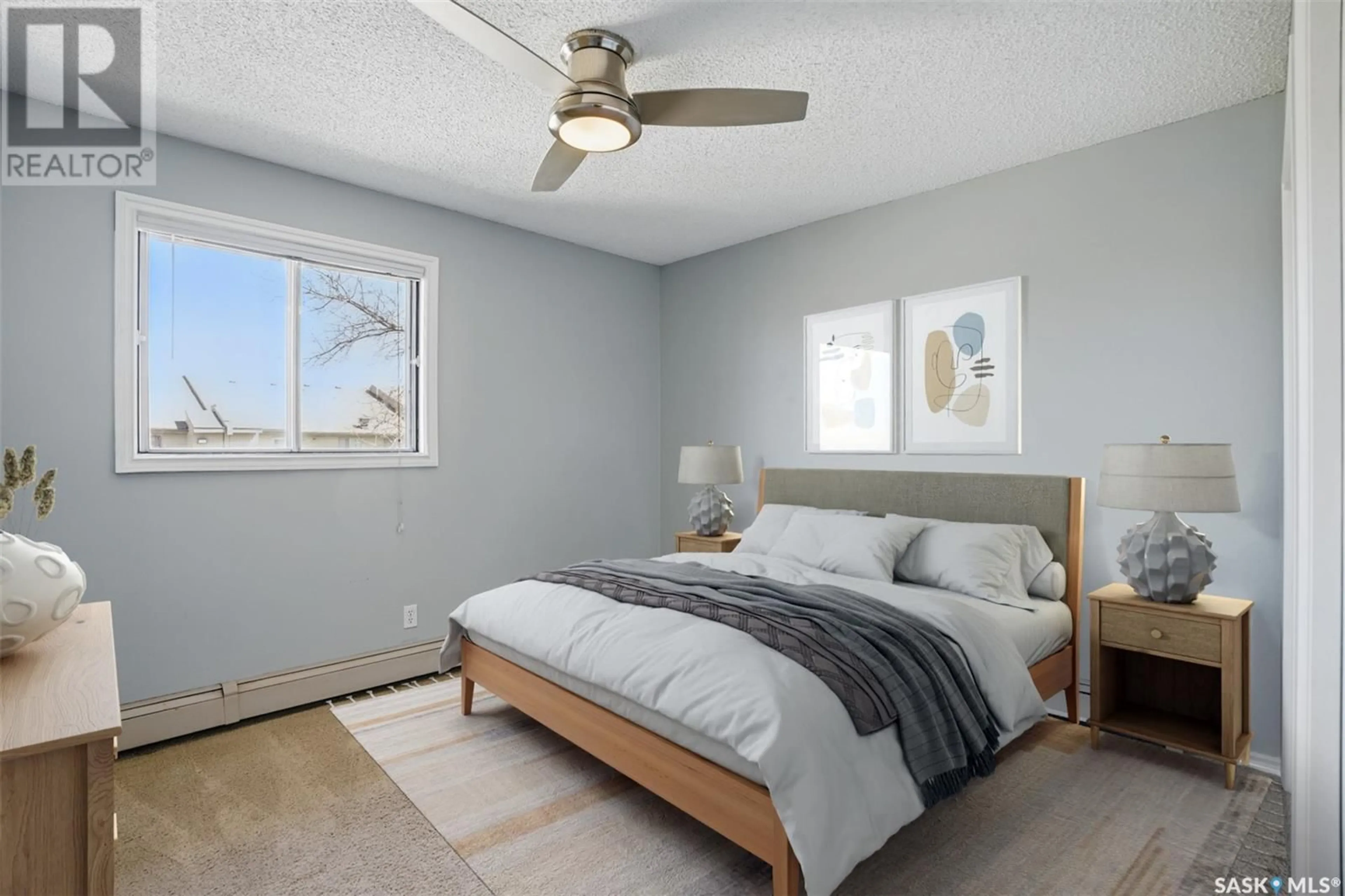 Bedroom with bed, unknown for 303A2 - 1121 MCKERCHER DRIVE, Saskatoon Saskatchewan S7H5B8