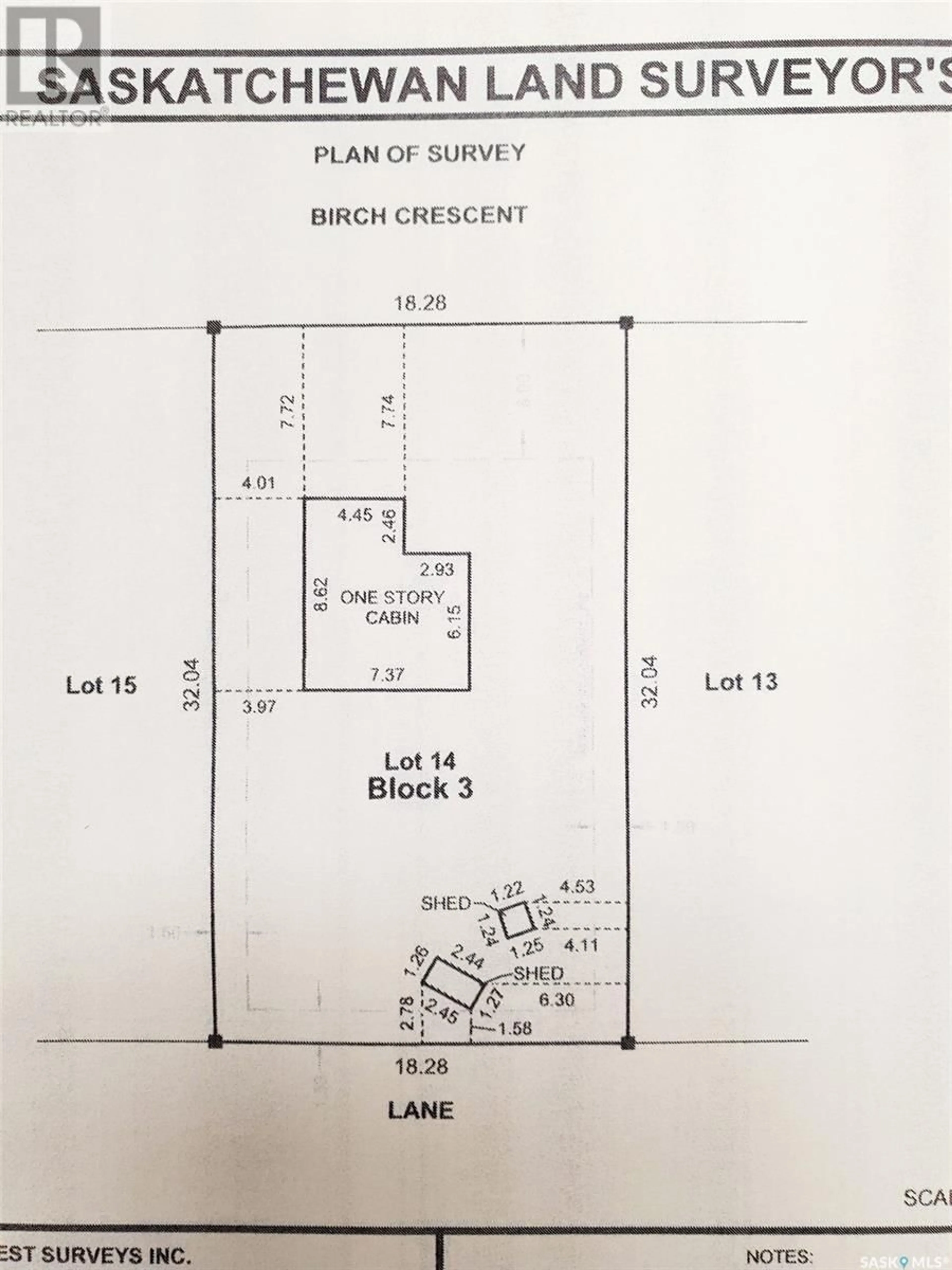 Floor plan for 27 BIRCH CRESCENT, Moose Mountain Provincial Park Saskatchewan S0C2S0