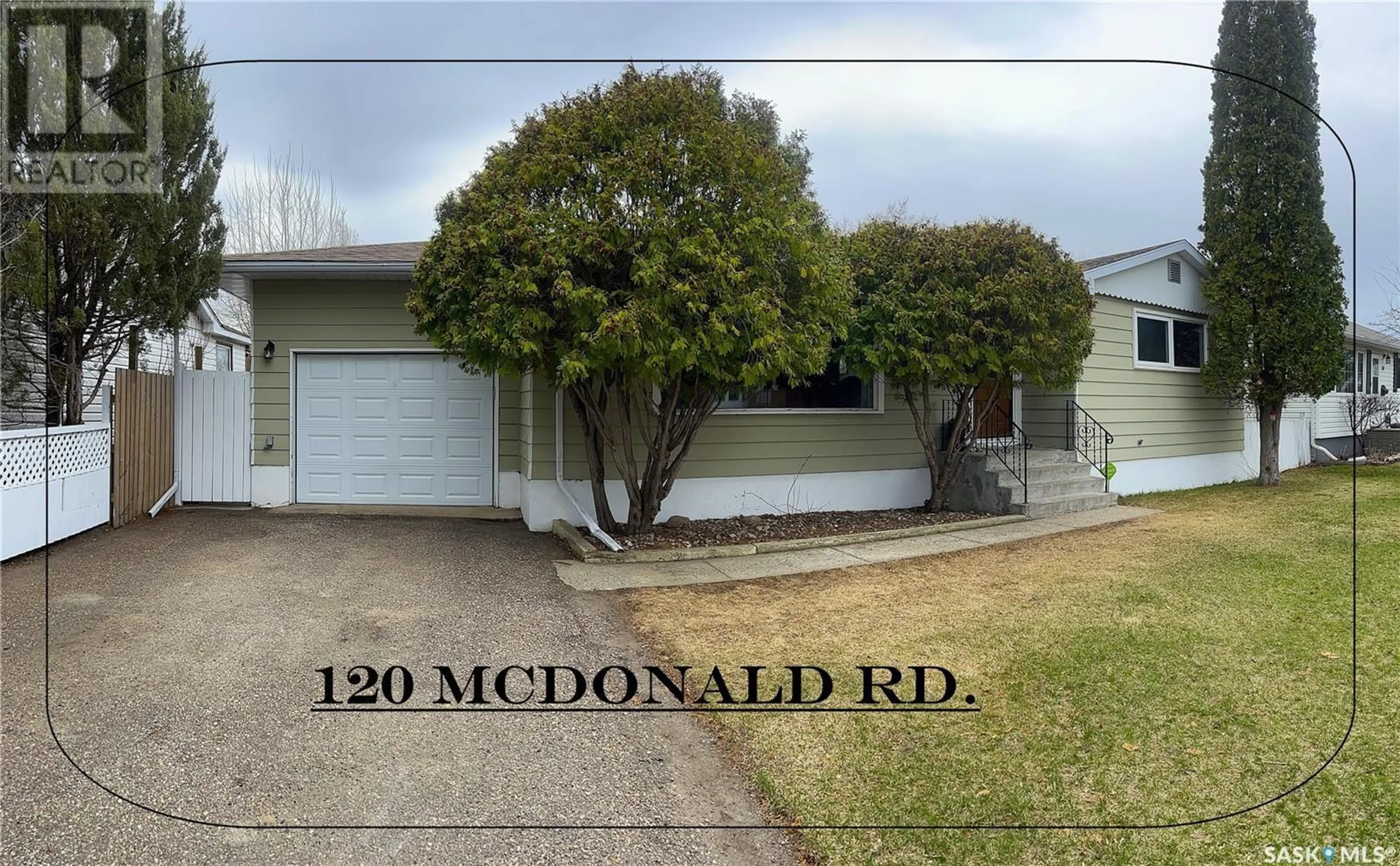 A pic from outside/outdoor area/front of a property/back of a property/a pic from drone, street for 120 MCDONALD ROAD, Estevan Saskatchewan S4A0B8