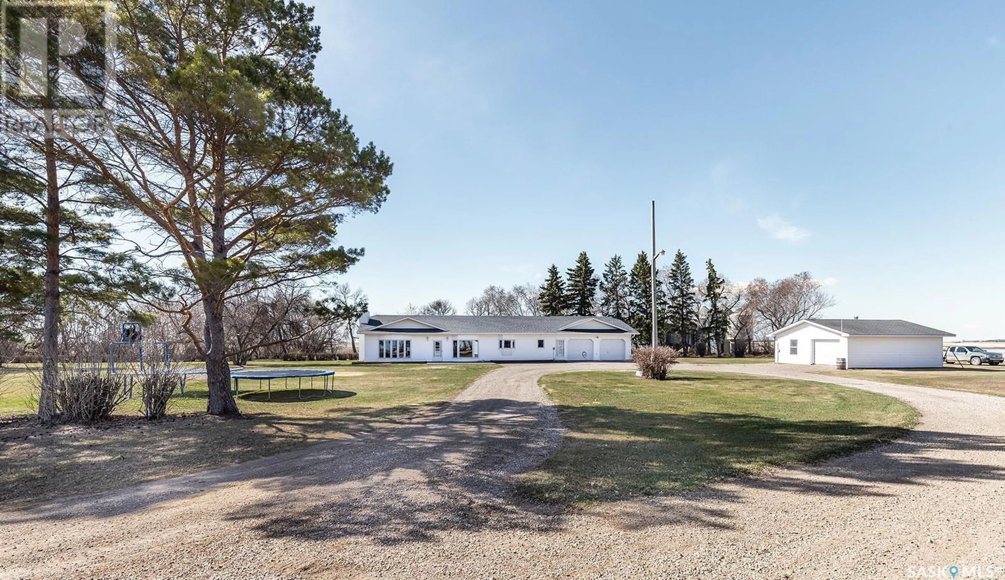 A pic from outside/outdoor area/front of a property/back of a property/a pic from drone, building for BROWN ACREAGE, Laird Rm No. 404 Saskatchewan S0K1Z0