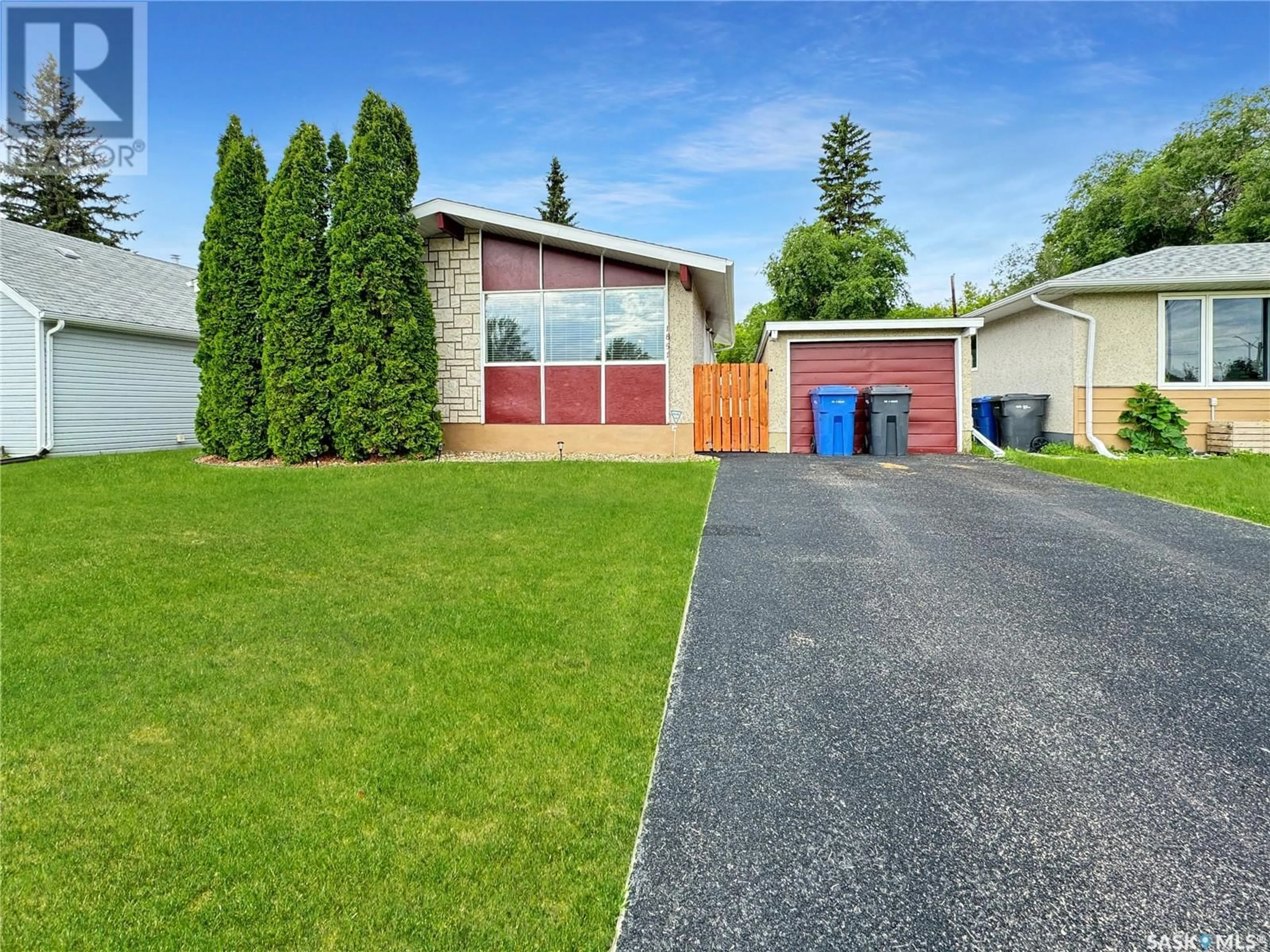 A pic from outside/outdoor area/front of a property/back of a property/a pic from drone, street for 1851 103RD STREET, North Battleford Saskatchewan S9A1M1