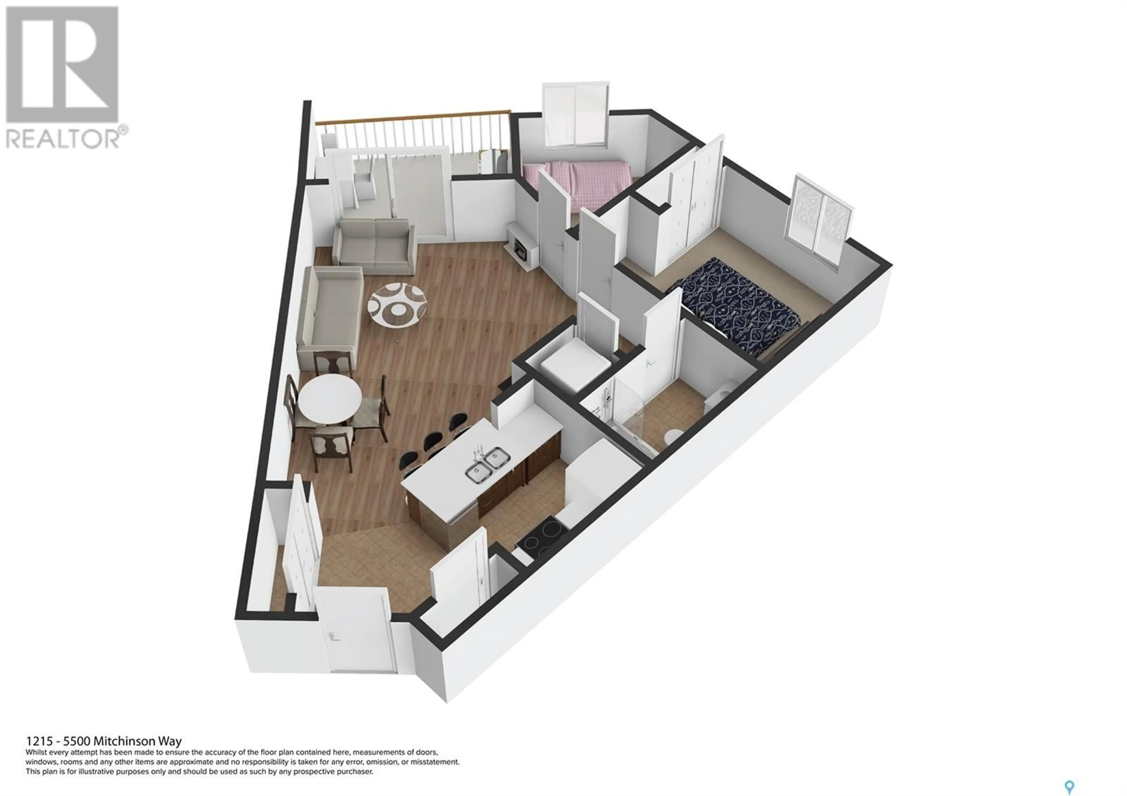 Floor plan for 5500 - 1215 MITCHINSON WAY, Regina Saskatchewan S4W0N9