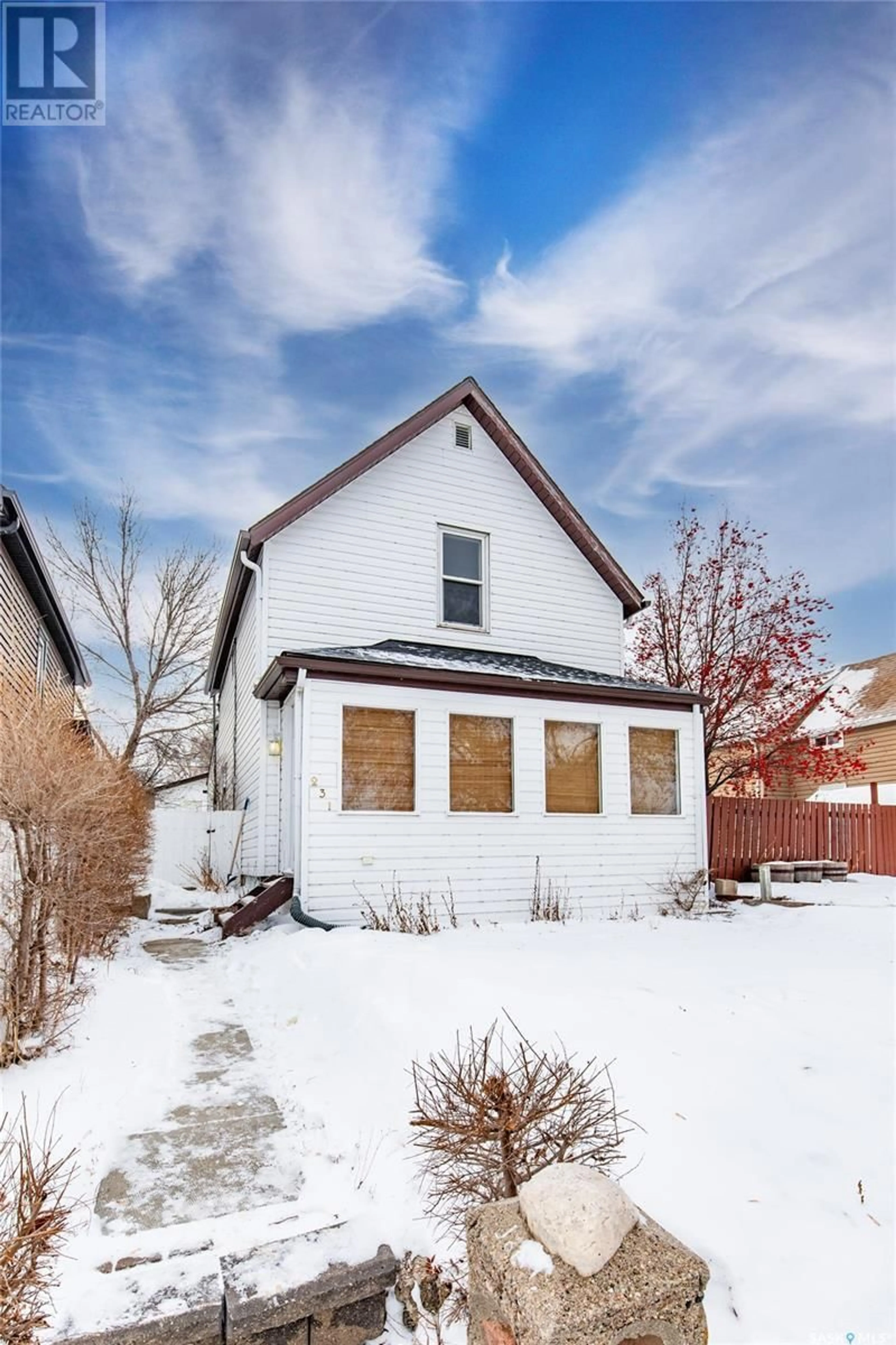 Home with brick exterior material, street for 231 HOME STREET, Moose Jaw Saskatchewan S6H4X4