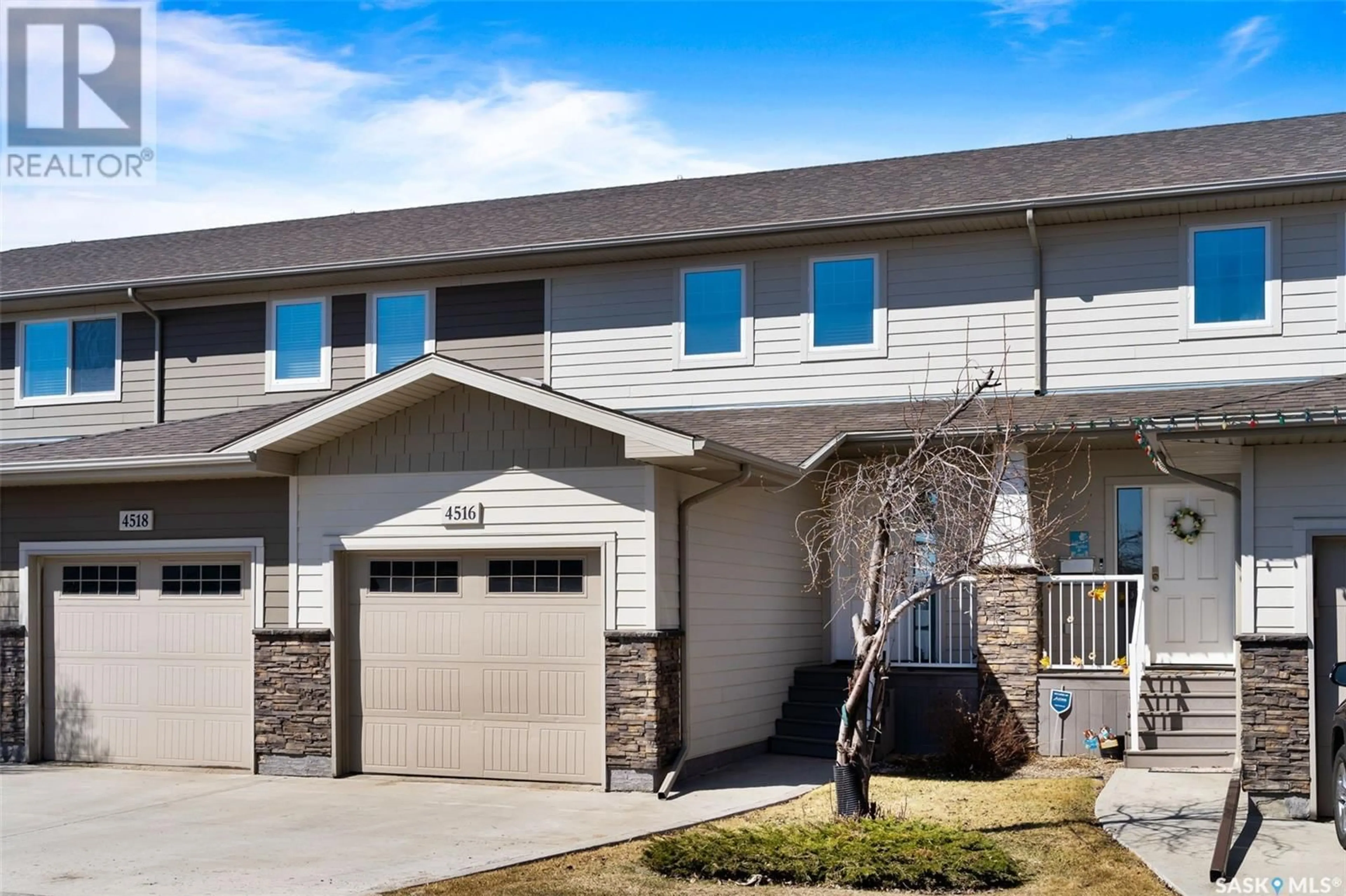 Home with vinyl exterior material, street for 4516 HARBOUR VILLAGE WAY, Regina Saskatchewan S4W0C1