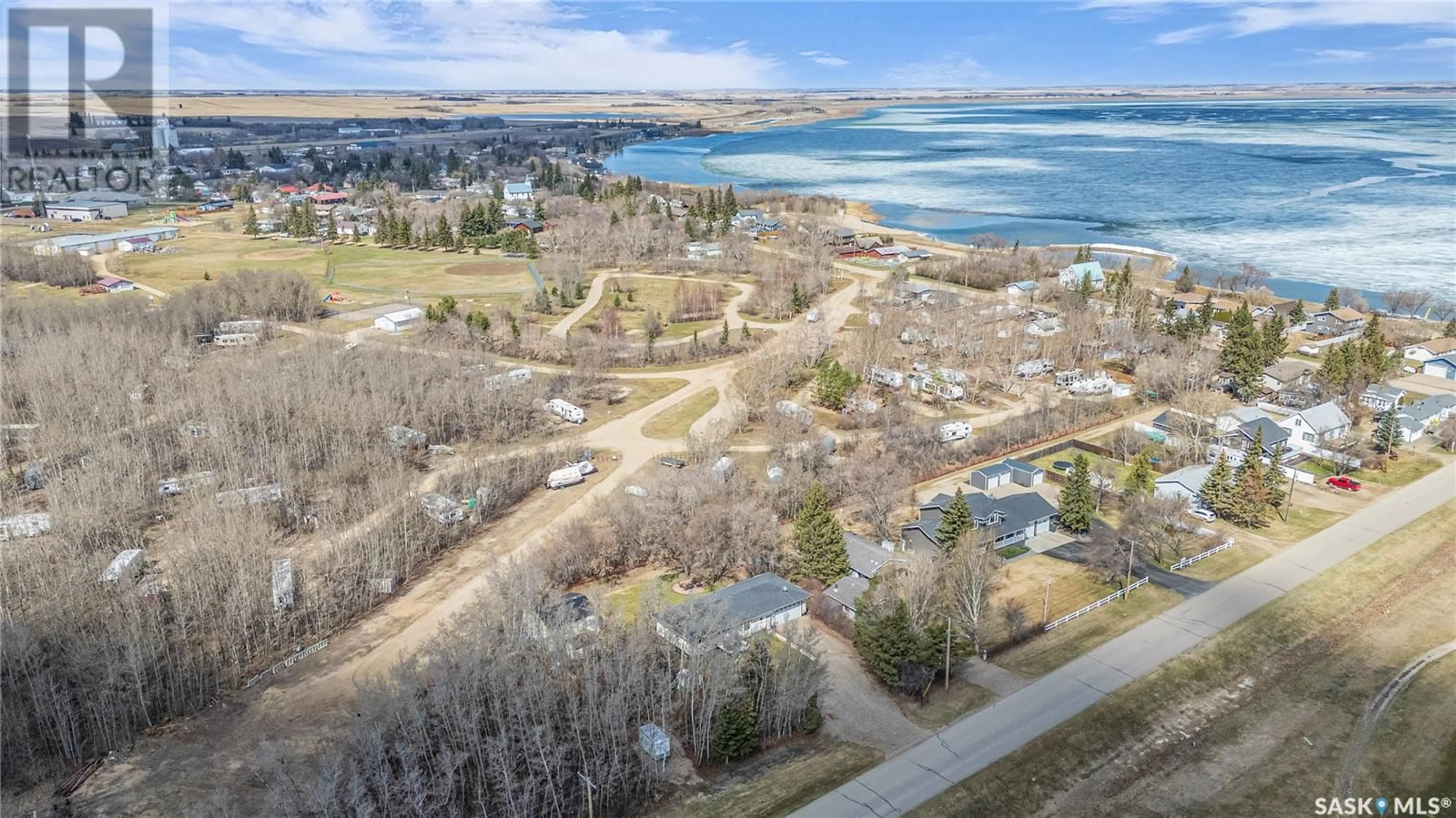 A pic from outside/outdoor area/front of a property/back of a property/a pic from drone, water/lake/river/ocean view for 780 BIRCH STREET, Meota Saskatchewan S0M1X0
