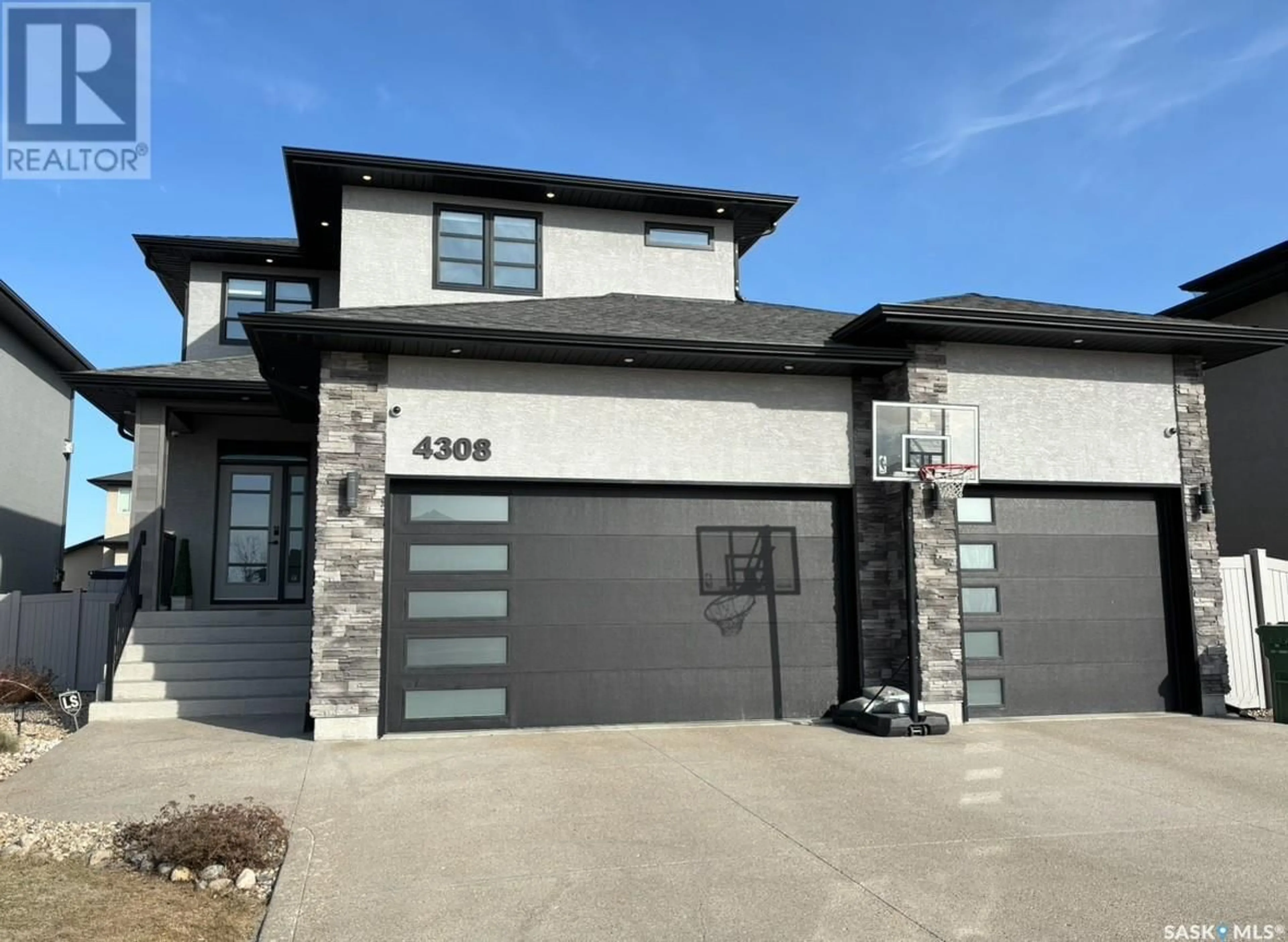Home with brick exterior material, street for 4308 SAGE DRIVE, Regina Saskatchewan S4V3L5