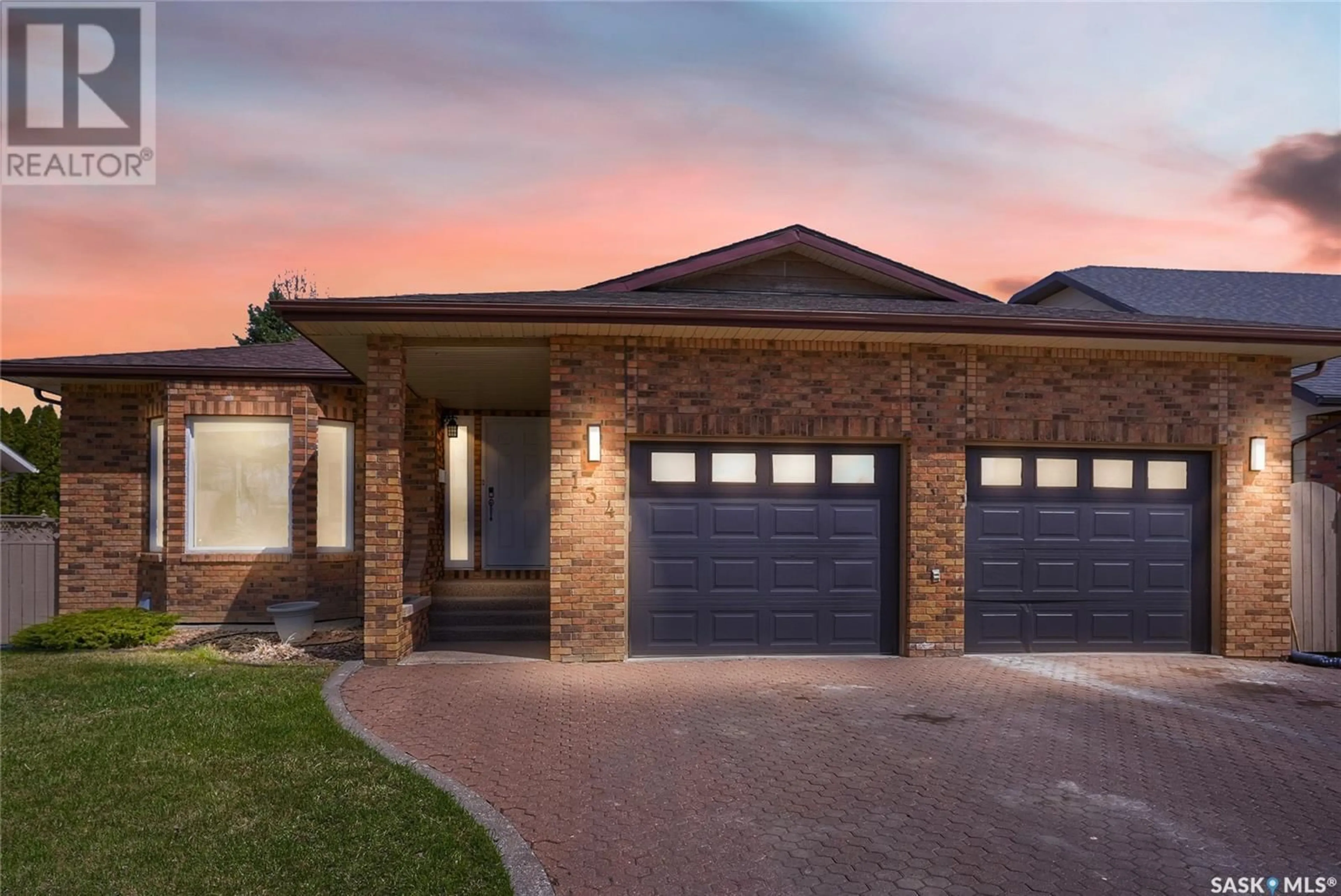 Home with brick exterior material, street for 134 CALYPSO DRIVE, Moose Jaw Saskatchewan S6J1G8