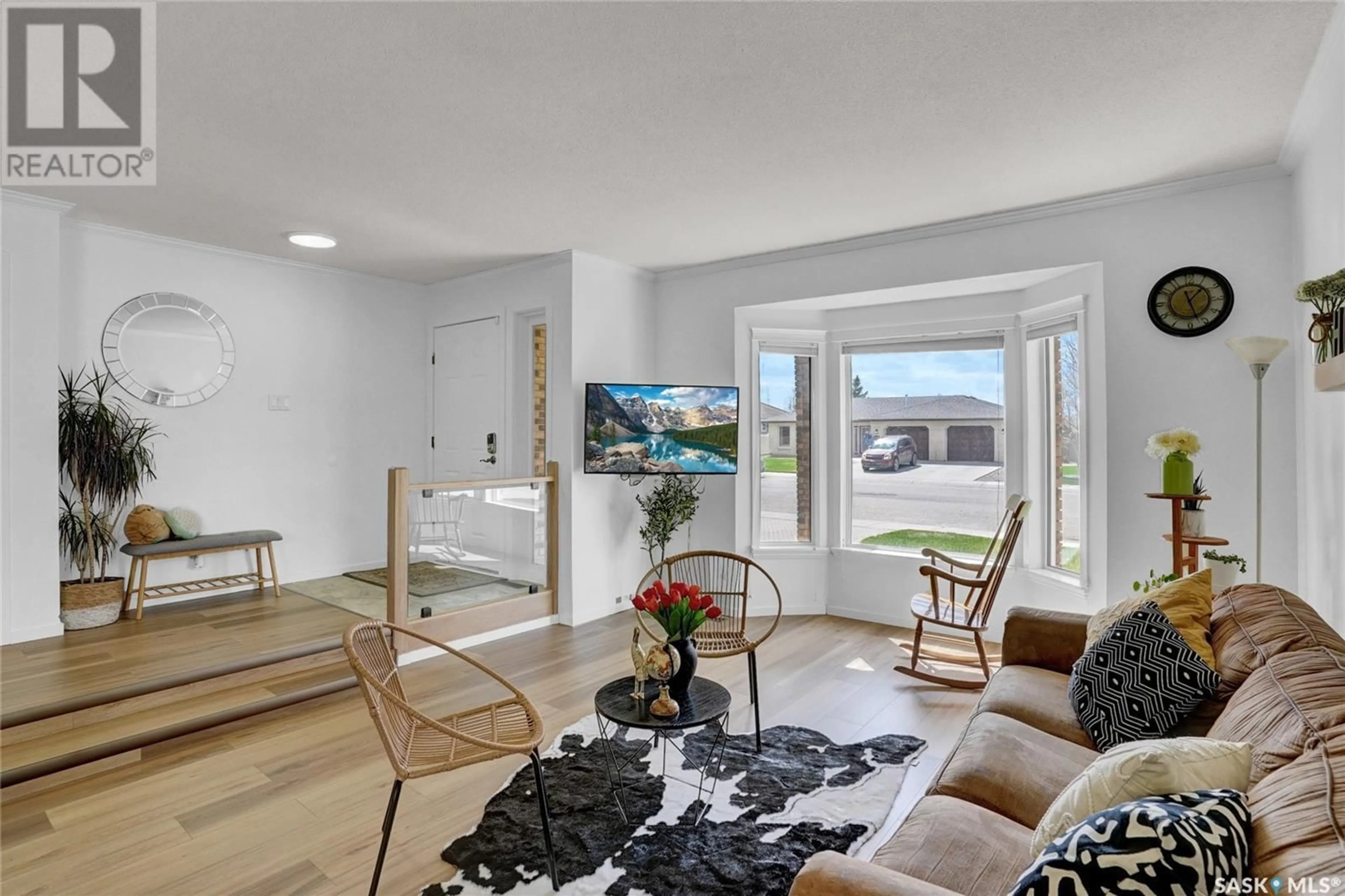 Living room with furniture, unknown for 134 CALYPSO DRIVE, Moose Jaw Saskatchewan S6J1G8