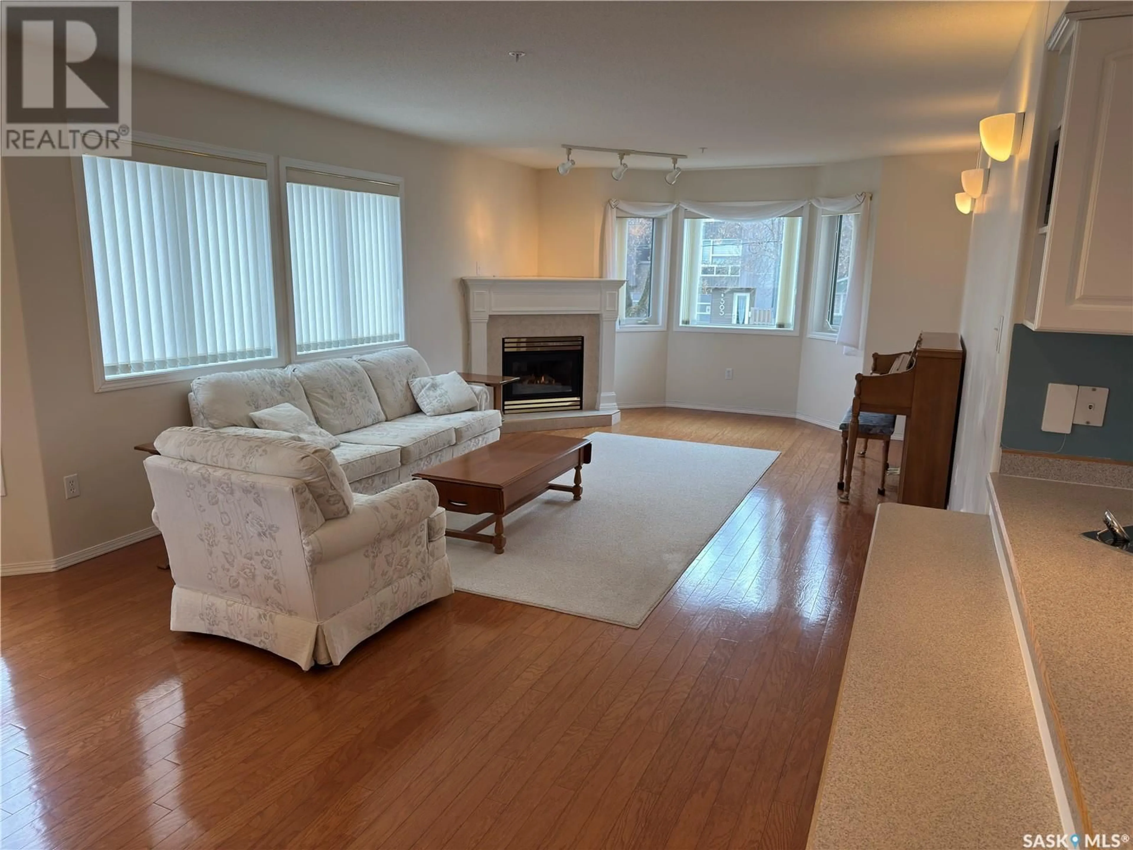 Living room with furniture, unknown for 204 - 544 RIVER STREET, Prince Albert Saskatchewan S6V0A6