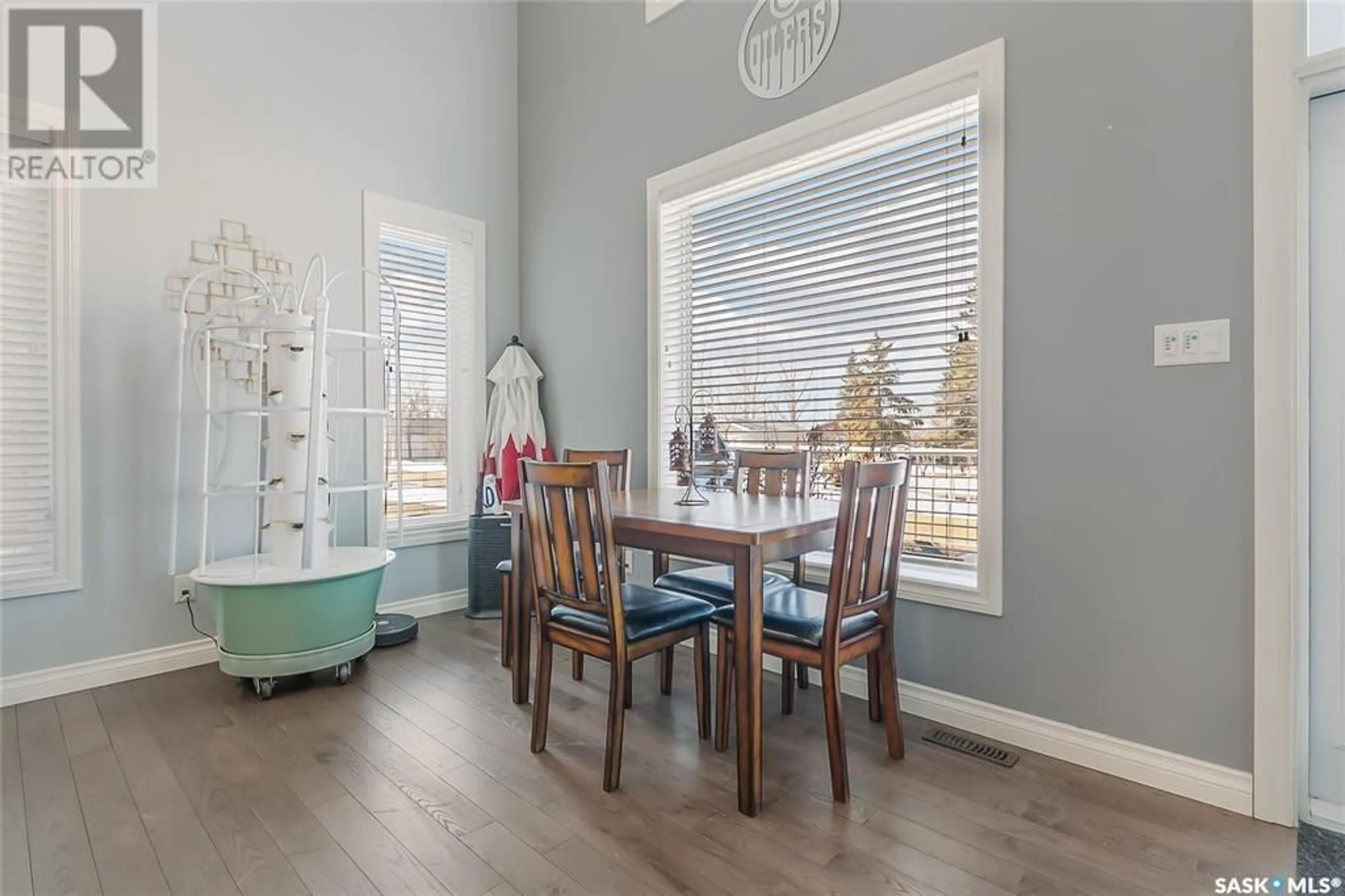 Dining room, wood/laminate floor for 77 KINGBIRD DRIVE, Glen Harbour Saskatchewan S0G4L0