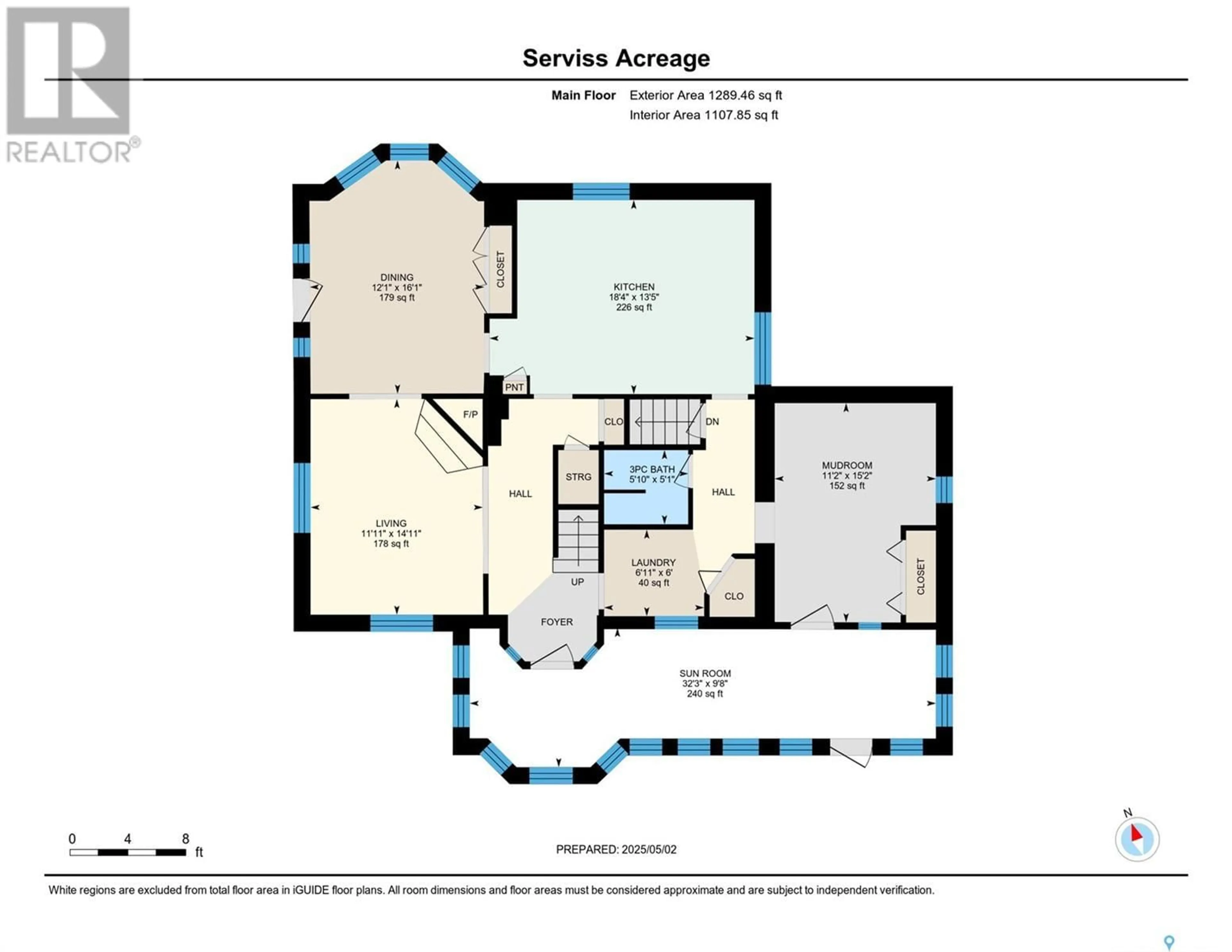 Floor plan for SERVISS ACREAGE, Fletts Springs Rm No. 429 Saskatchewan S0E1A0