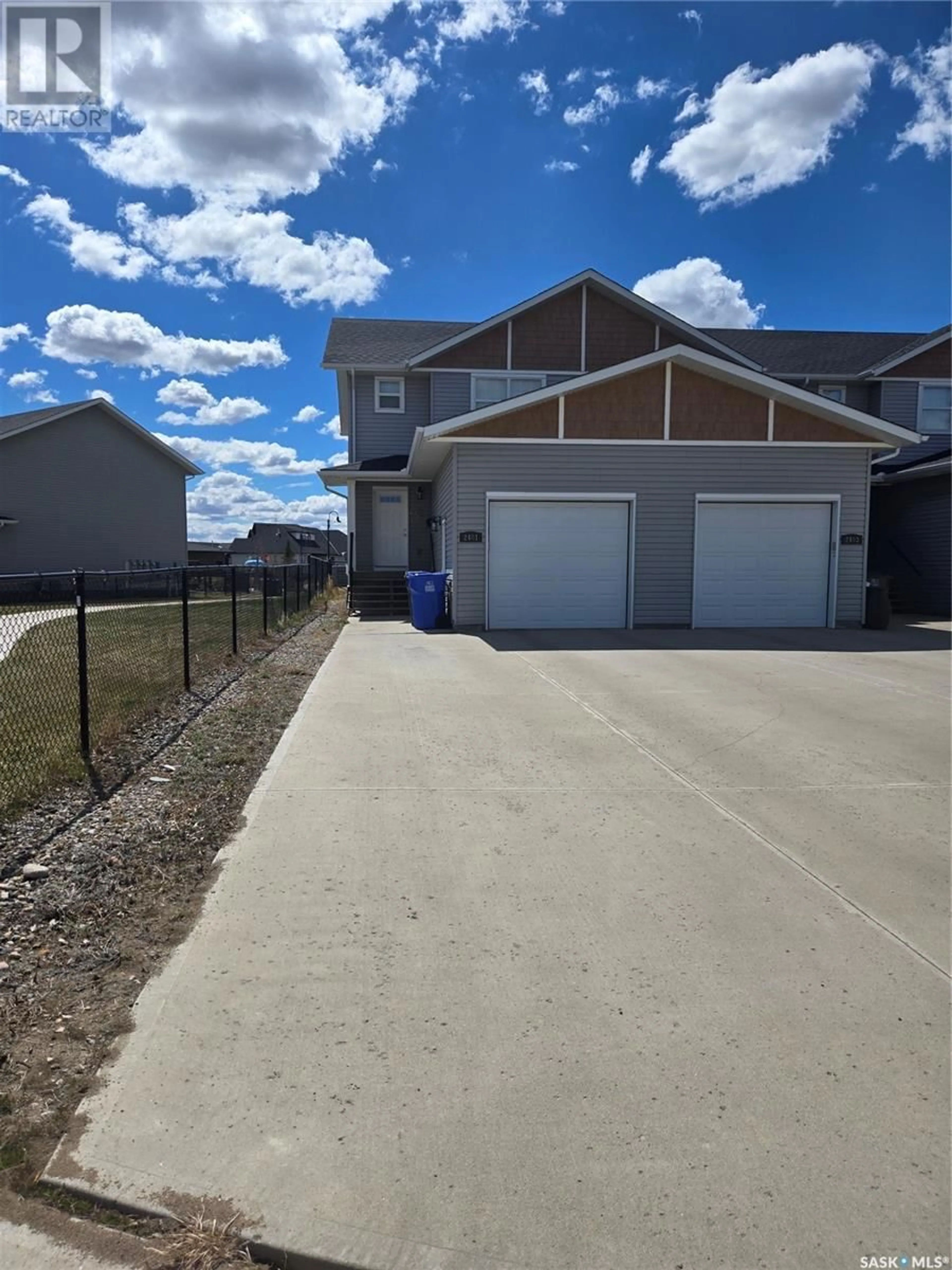 A pic from outside/outdoor area/front of a property/back of a property/a pic from drone, street for 2401 MORSKY DRIVE, Estevan Saskatchewan S4A2Y4