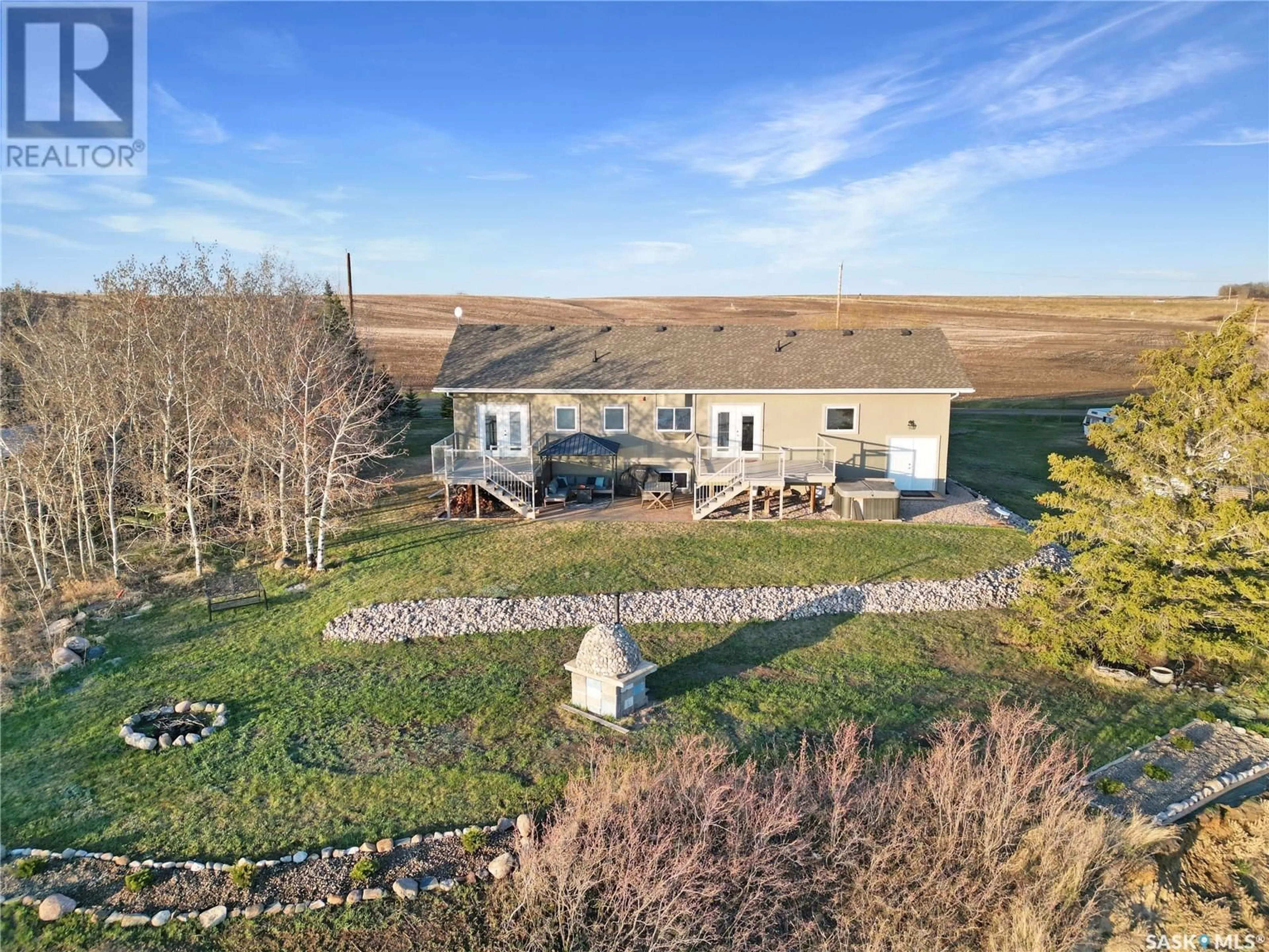 A pic from outside/outdoor area/front of a property/back of a property/a pic from drone, unknown for 1 SUMMERFIELD DRIVE, Jackfish Lake Saskatchewan S0M0L0