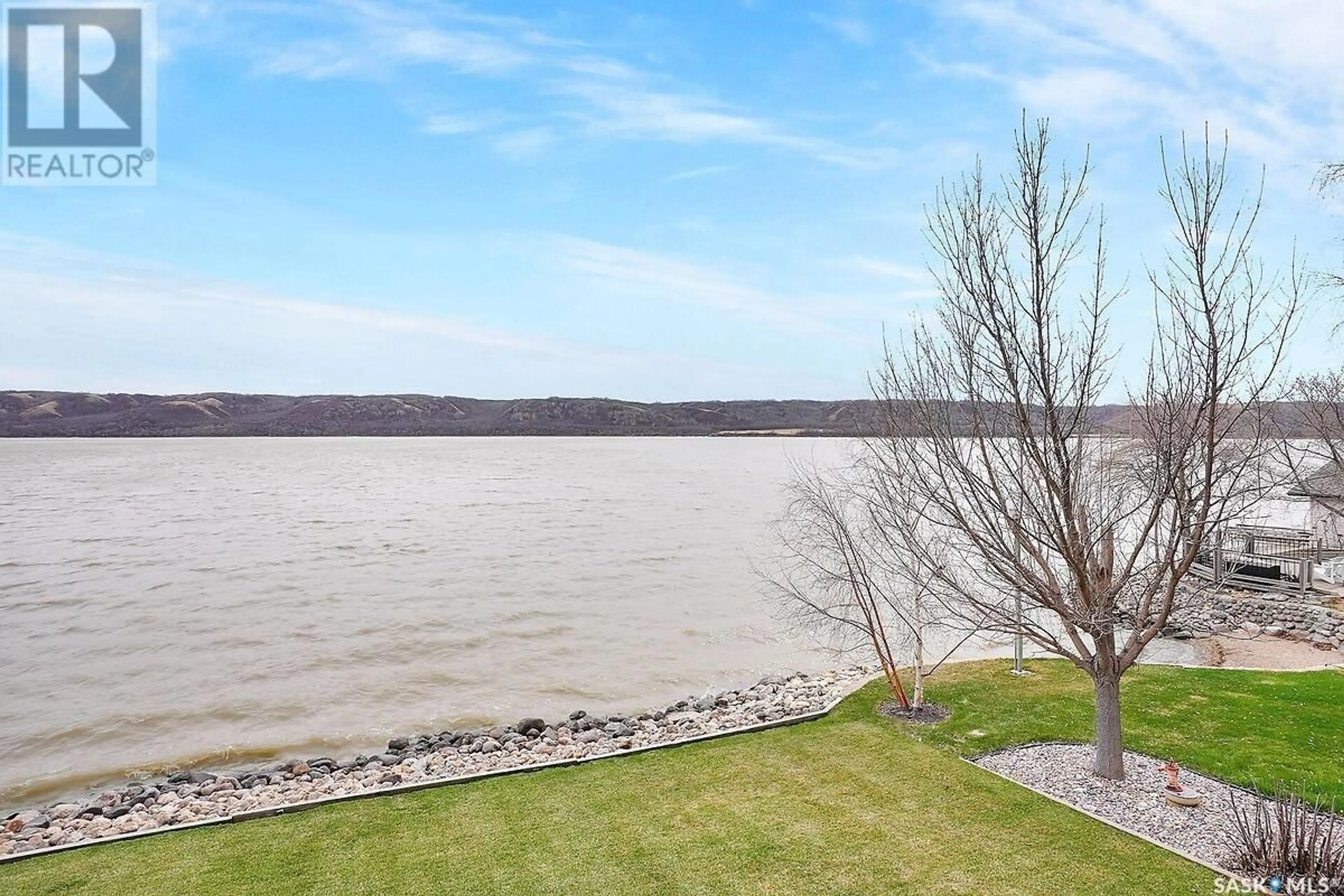 A pic from outside/outdoor area/front of a property/back of a property/a pic from drone, water/lake/river/ocean view for 604 PASQUA LAKE ROAD, Pasqua Lake Saskatchewan S0G1S0