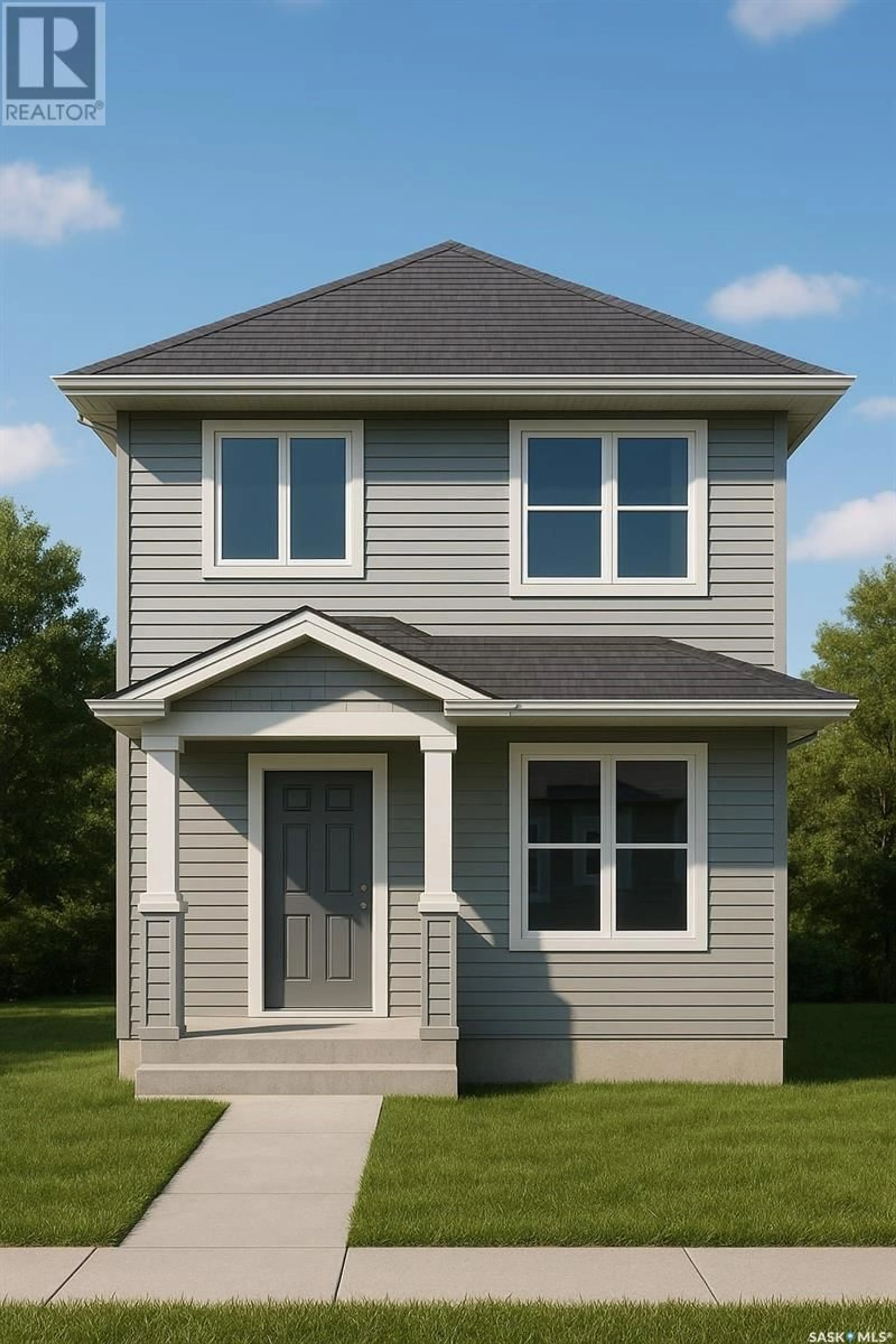 Home with vinyl exterior material, street for 235 FROESE CRESCENT, Warman Saskatchewan S0K4S3
