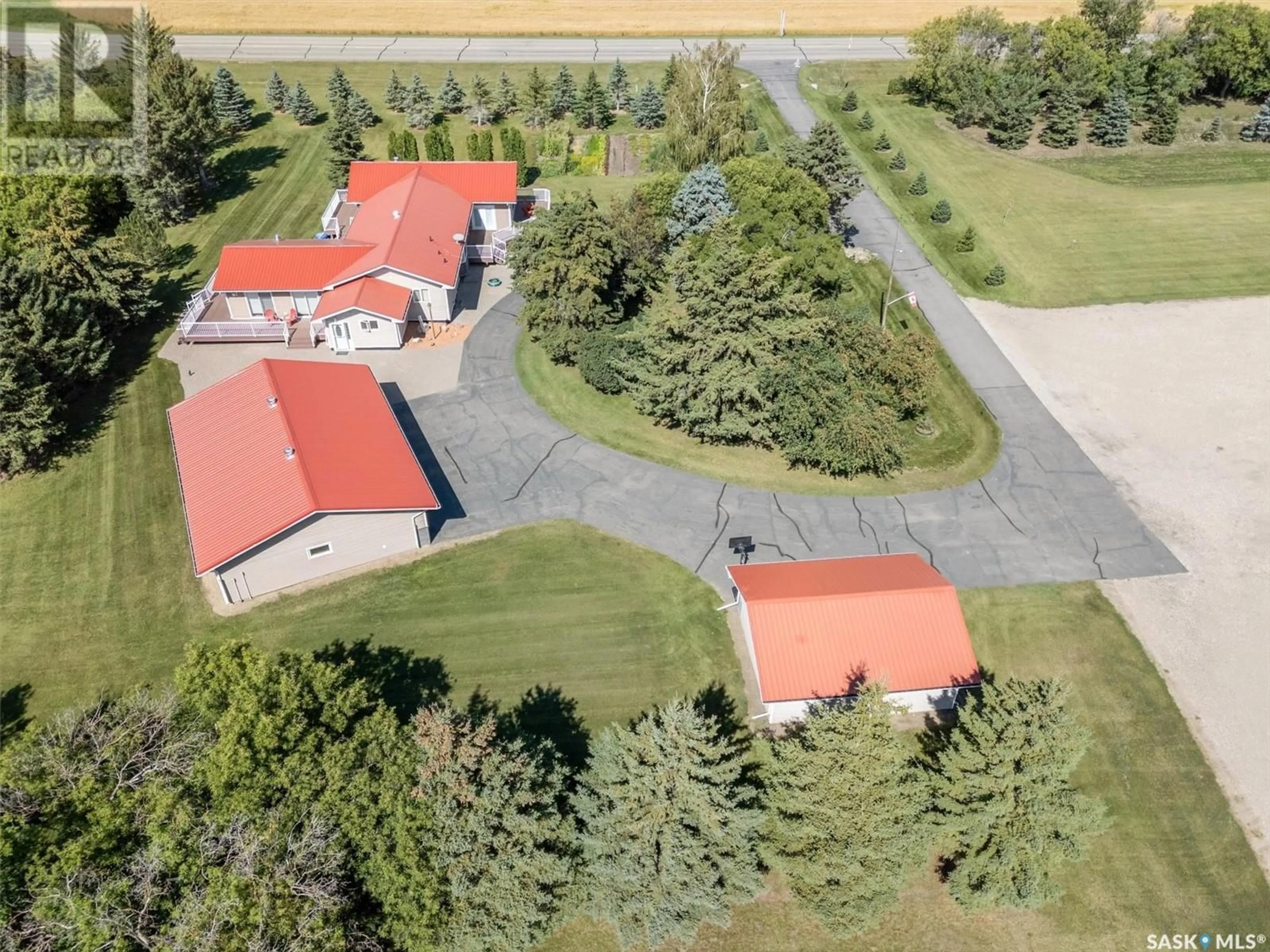 A pic from outside/outdoor area/front of a property/back of a property/a pic from drone, street for MERRIFIELD ACREAGE, Usborne Rm No. 310 Saskatchewan S0K4T0