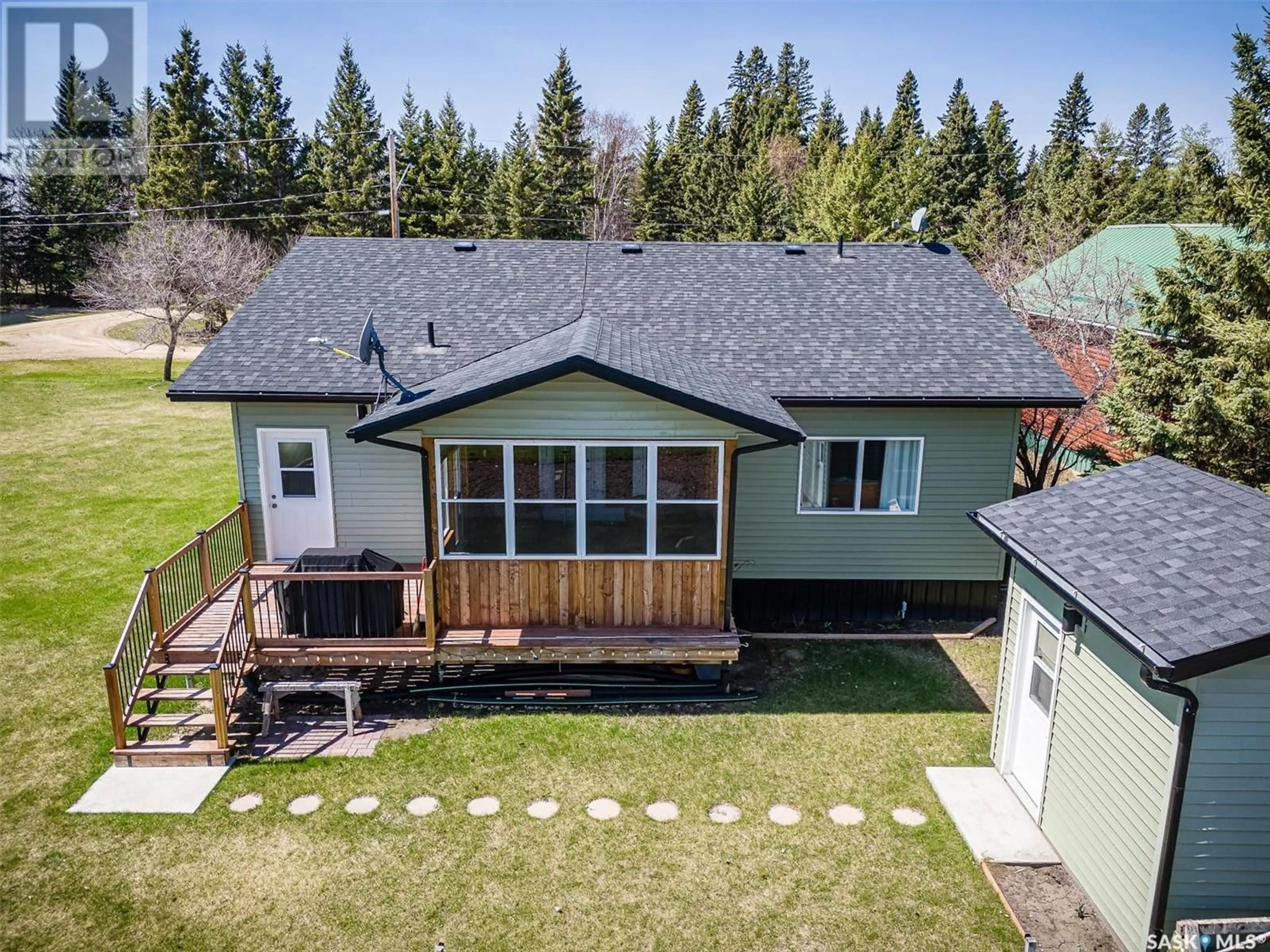 A pic from outside/outdoor area/front of a property/back of a property/a pic from drone, unknown for 335 VENTURE ROAD, Pebble Baye Saskatchewan S0J2G0