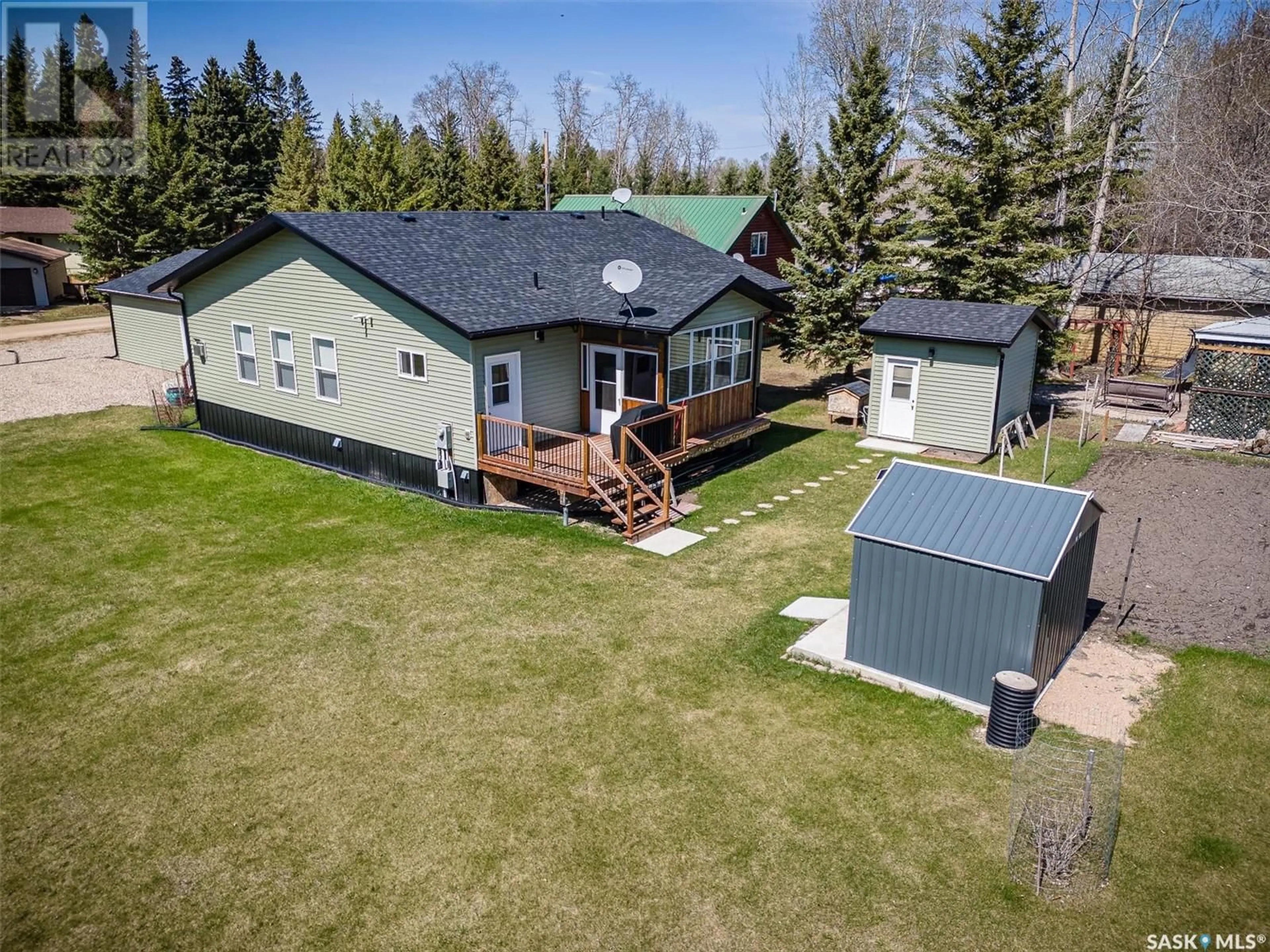 A pic from outside/outdoor area/front of a property/back of a property/a pic from drone, unknown for 335 VENTURE ROAD, Pebble Baye Saskatchewan S0J2G0