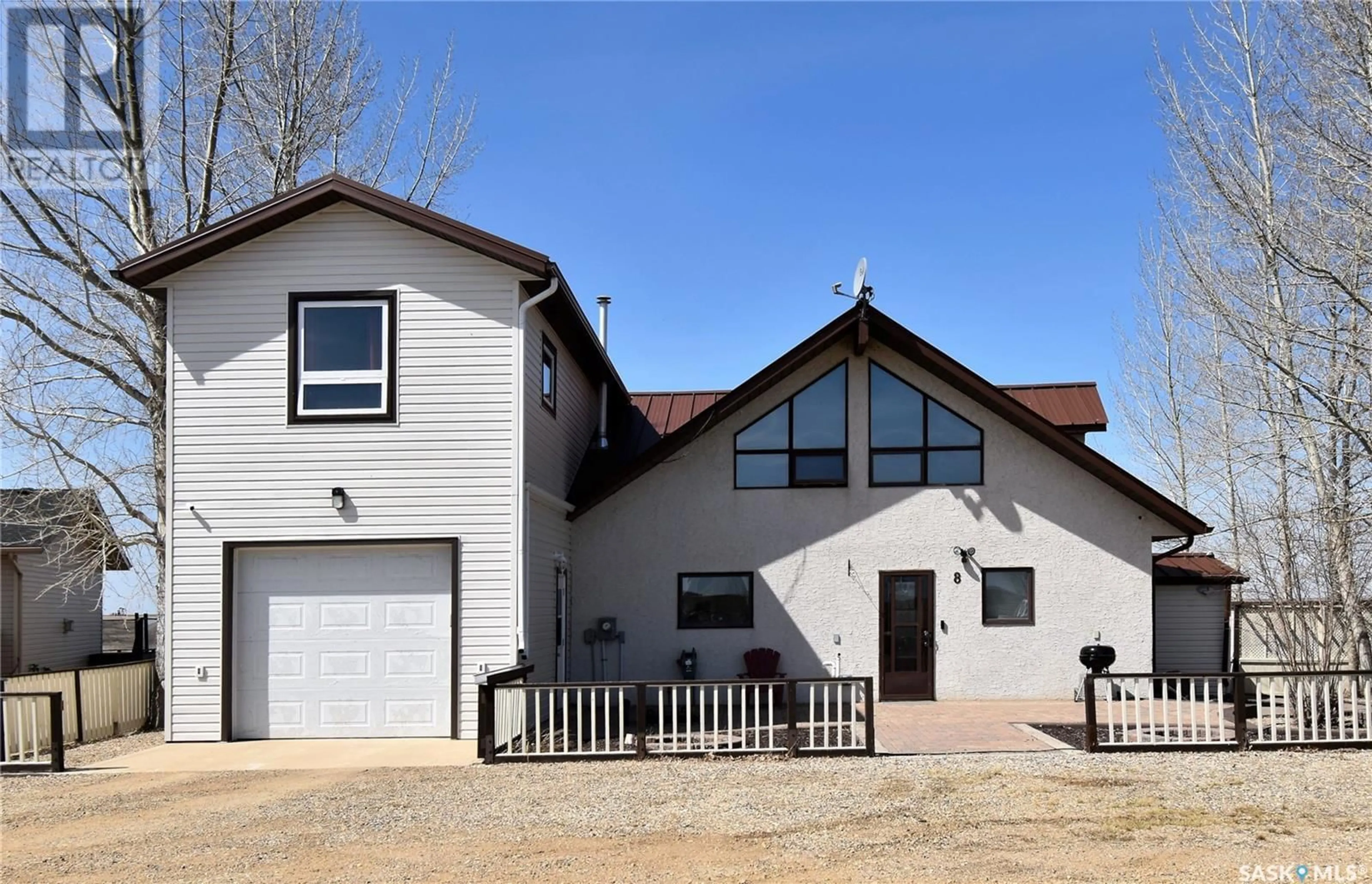 Home with vinyl exterior material, street for 8 CHANDLER CRESCENT, Cymri Rm No. 36 Saskatchewan S0C1S0