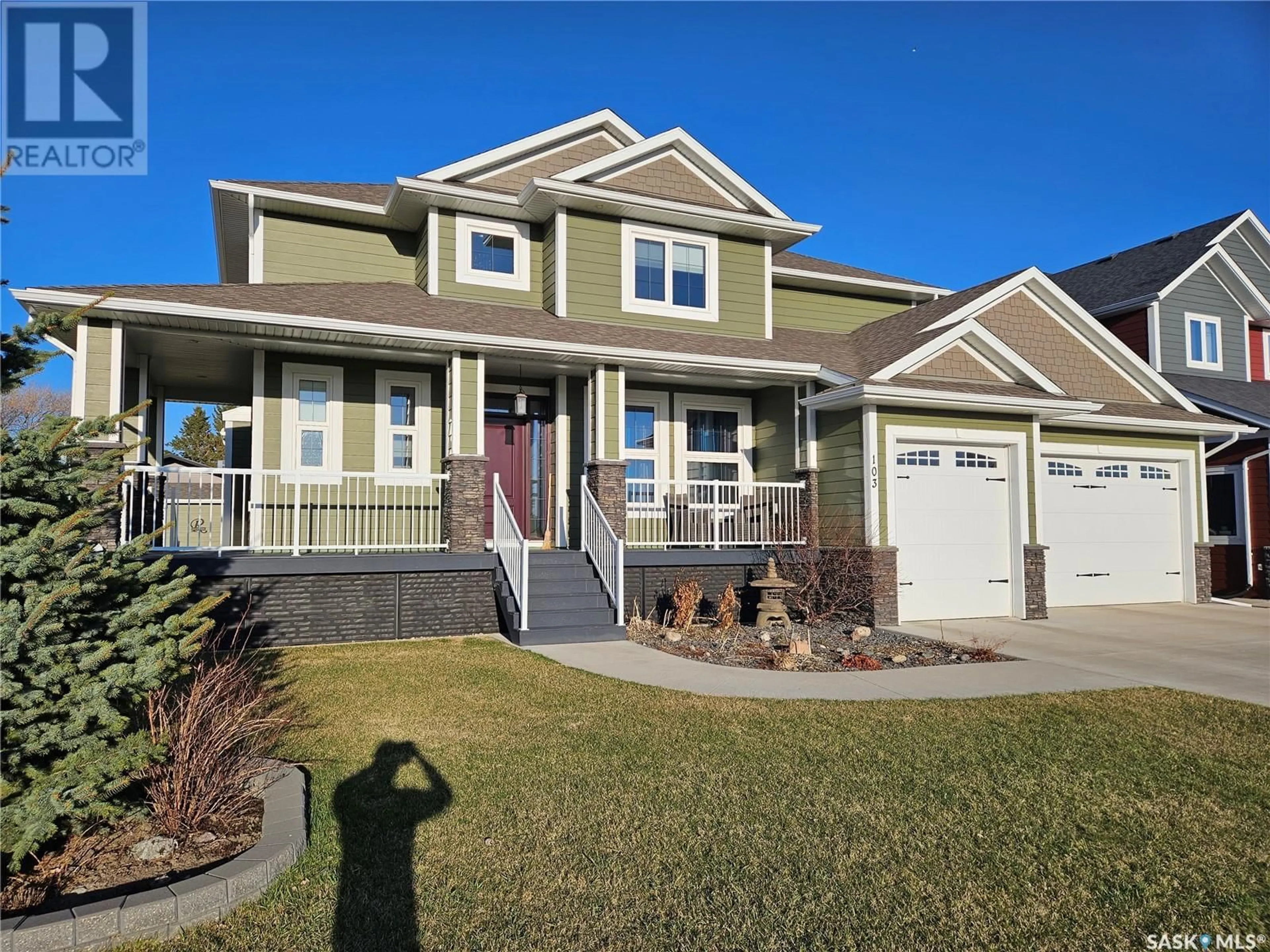 Home with vinyl exterior material, street for 103 RUCKLE ROAD, Carlyle Saskatchewan S0C0R0