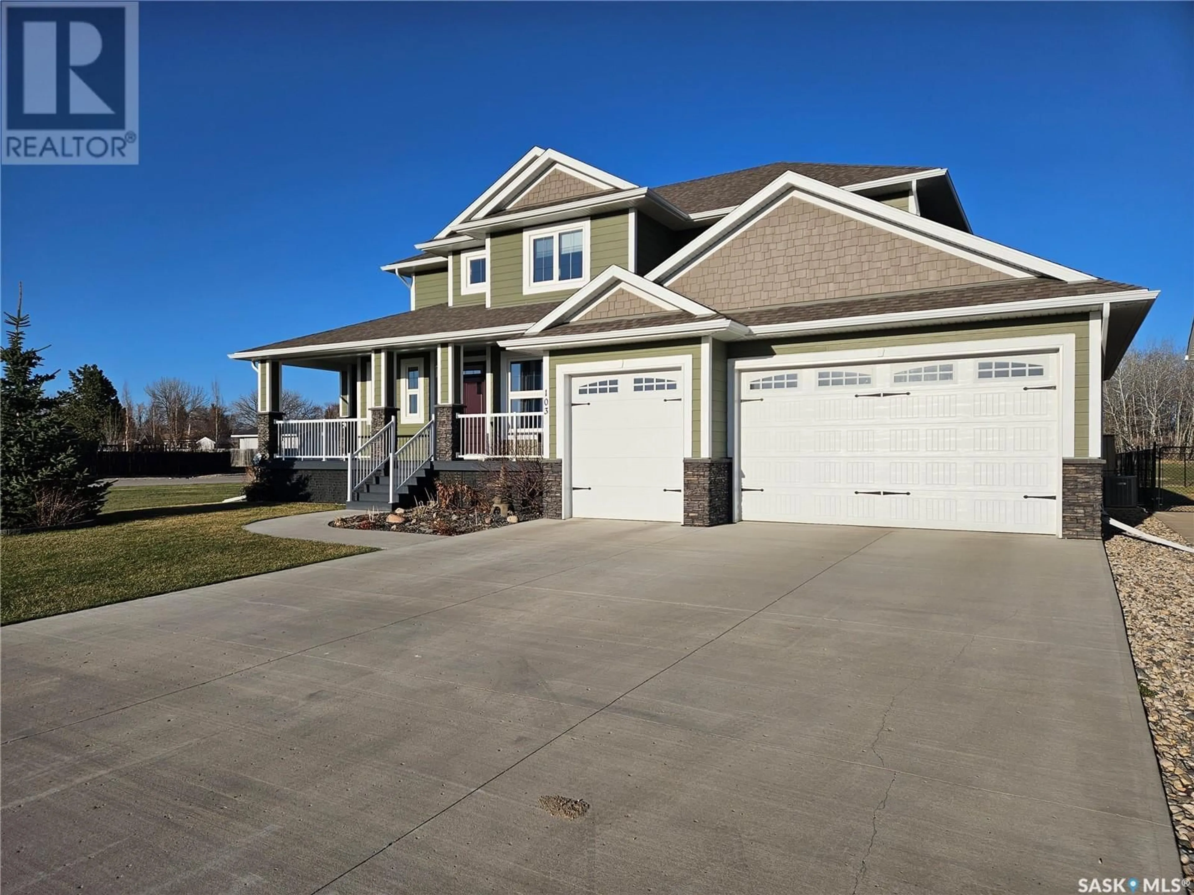 Home with vinyl exterior material, street for 103 RUCKLE ROAD, Carlyle Saskatchewan S0C0R0