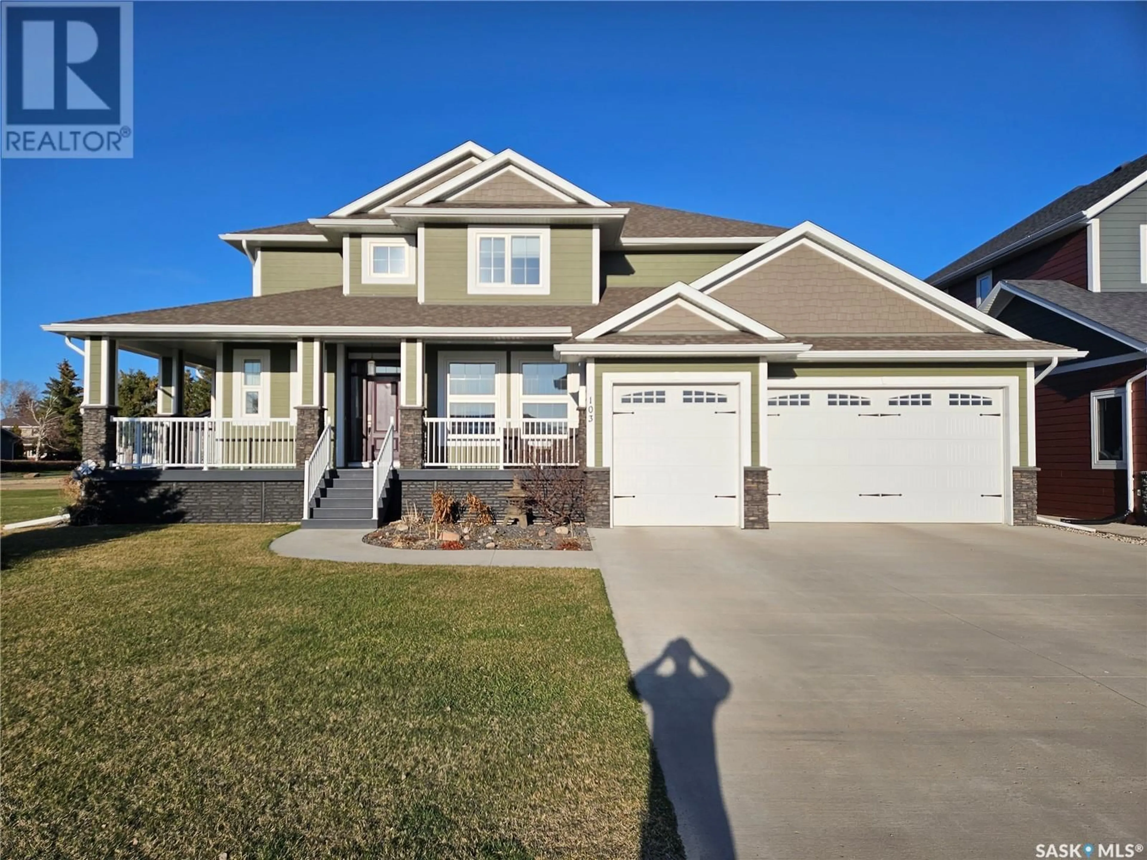 Home with vinyl exterior material, street for 103 RUCKLE ROAD, Carlyle Saskatchewan S0C0R0