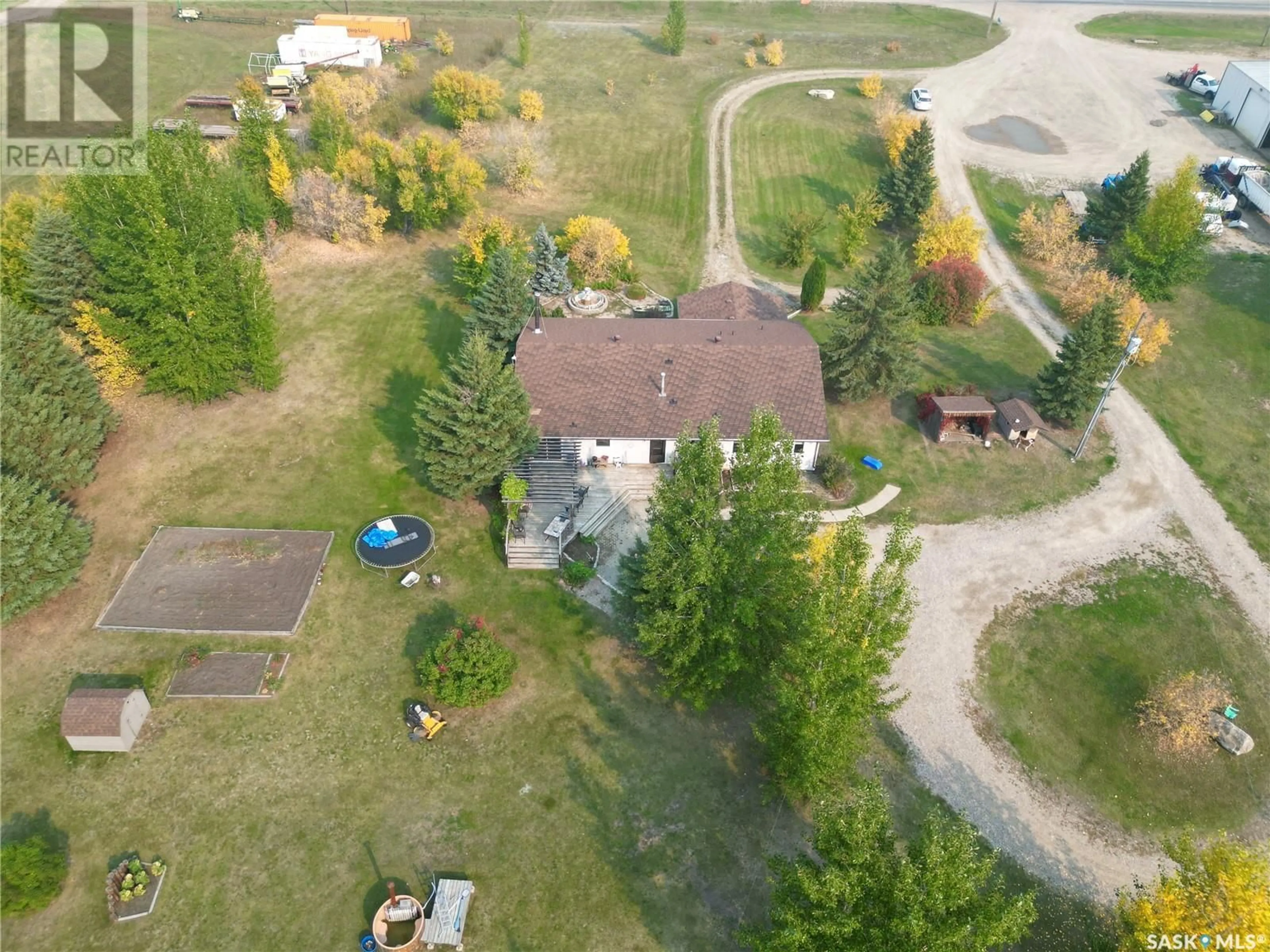 A pic from outside/outdoor area/front of a property/back of a property/a pic from drone, unknown for LOCKE ACREAGE, Mervin Rm No.499 Saskatchewan S0M2Y0