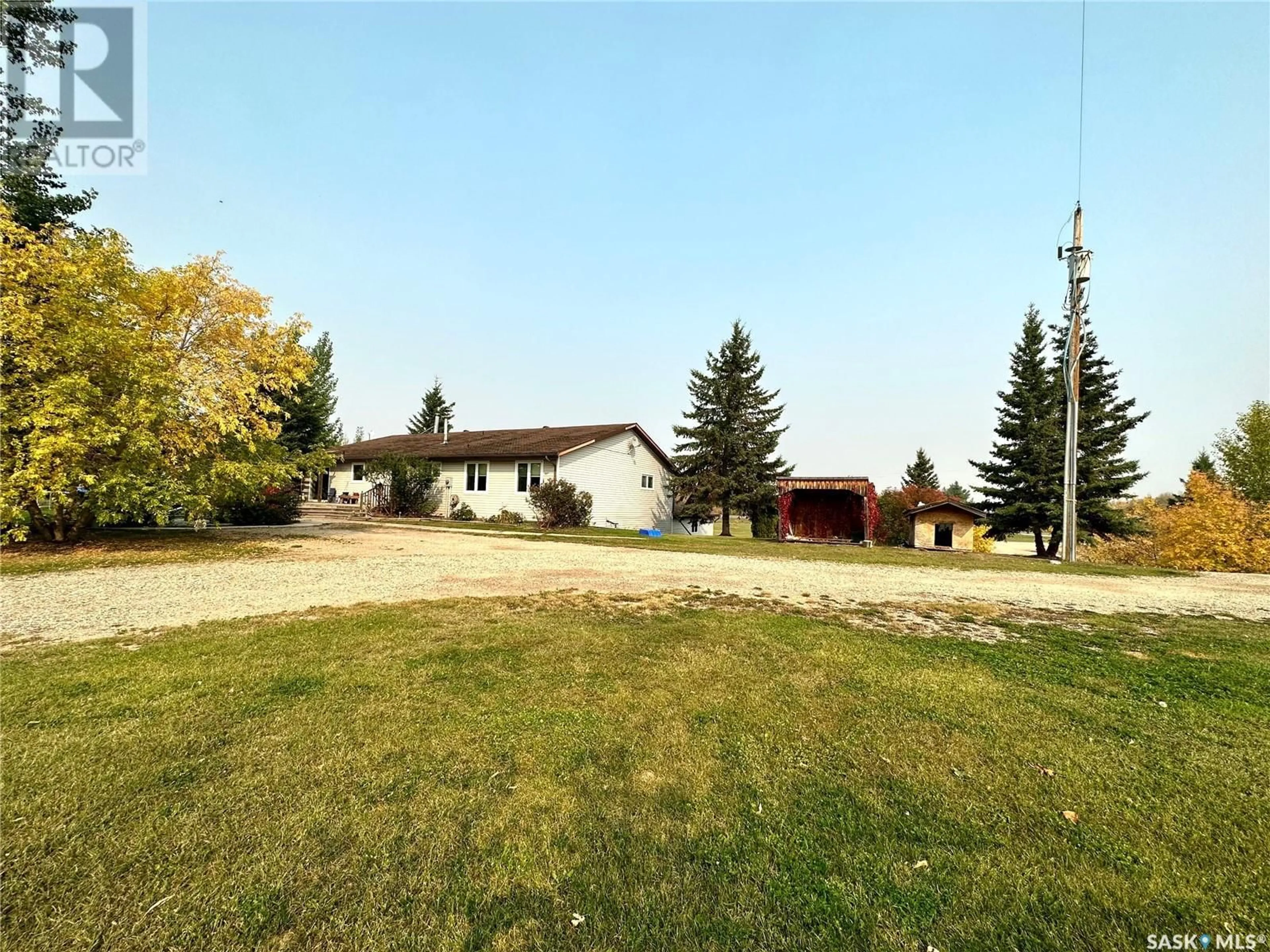 A pic from outside/outdoor area/front of a property/back of a property/a pic from drone, street for LOCKE ACREAGE, Mervin Rm No.499 Saskatchewan S0M2Y0