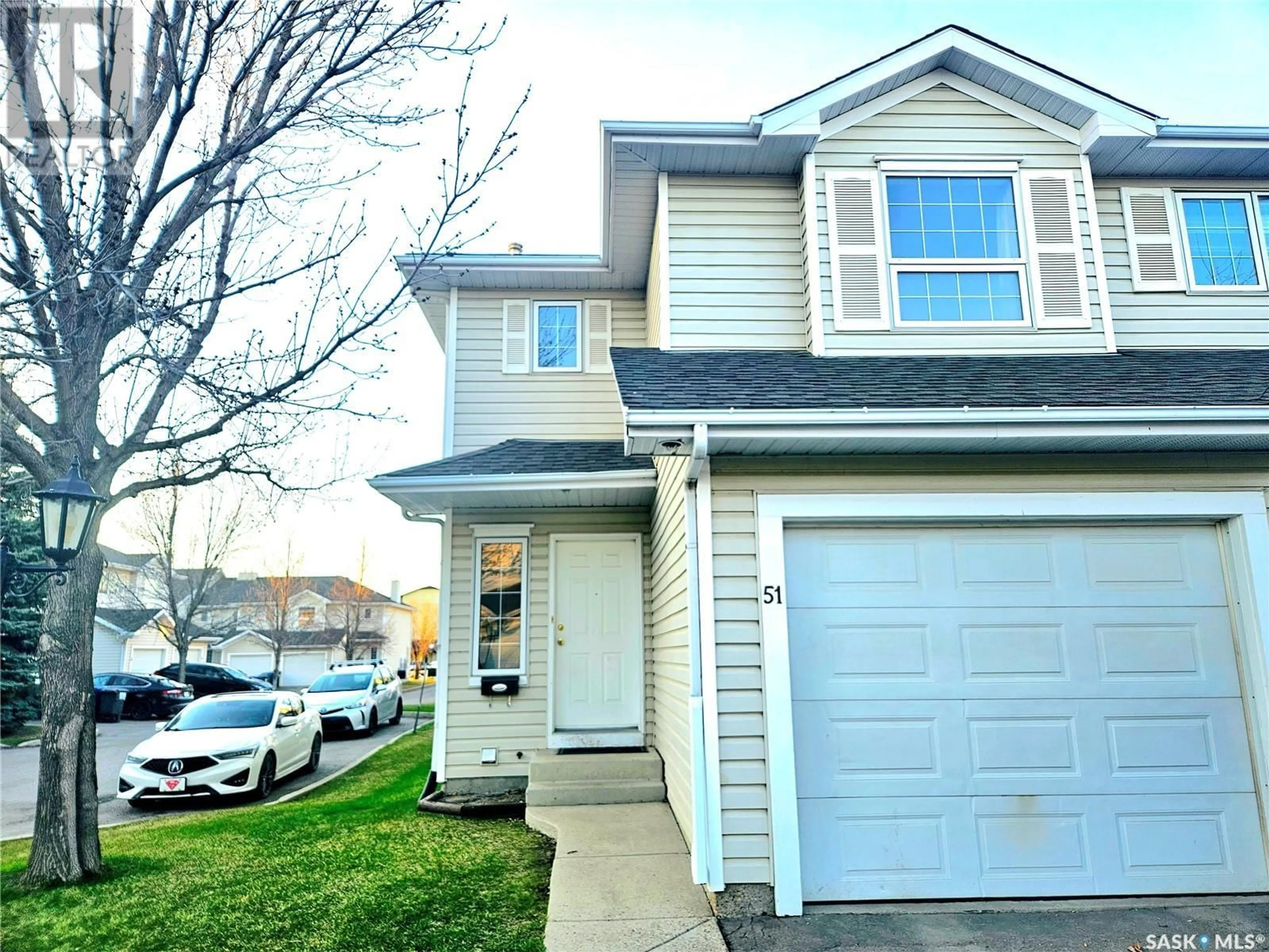 Home with vinyl exterior material, street for 110 - 51 KEEVIL CRESCENT, Saskatoon Saskatchewan S7N4N8