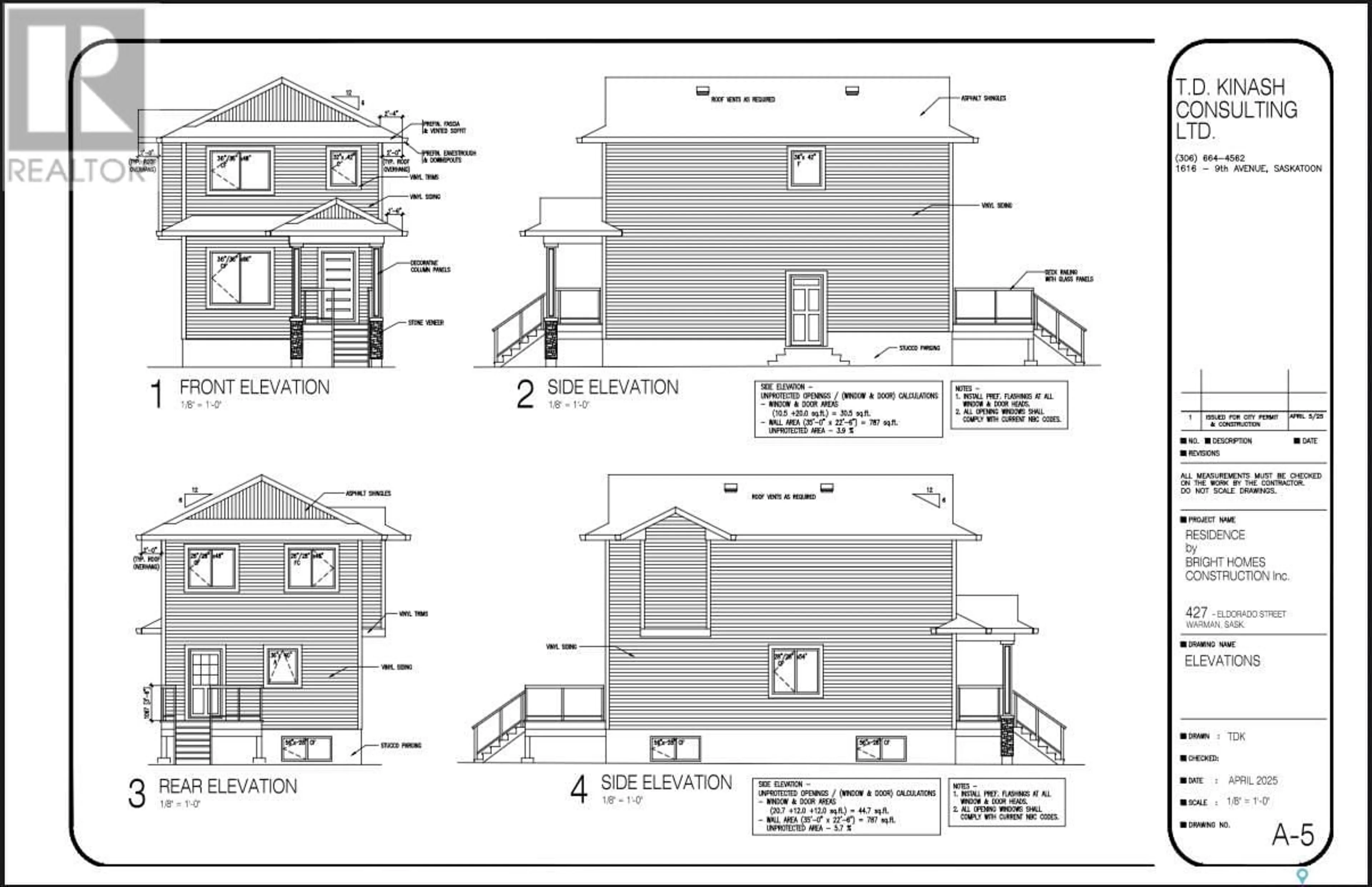 Floor plan for 427 ELDORADO STREET, Warman Saskatchewan S0K4S3