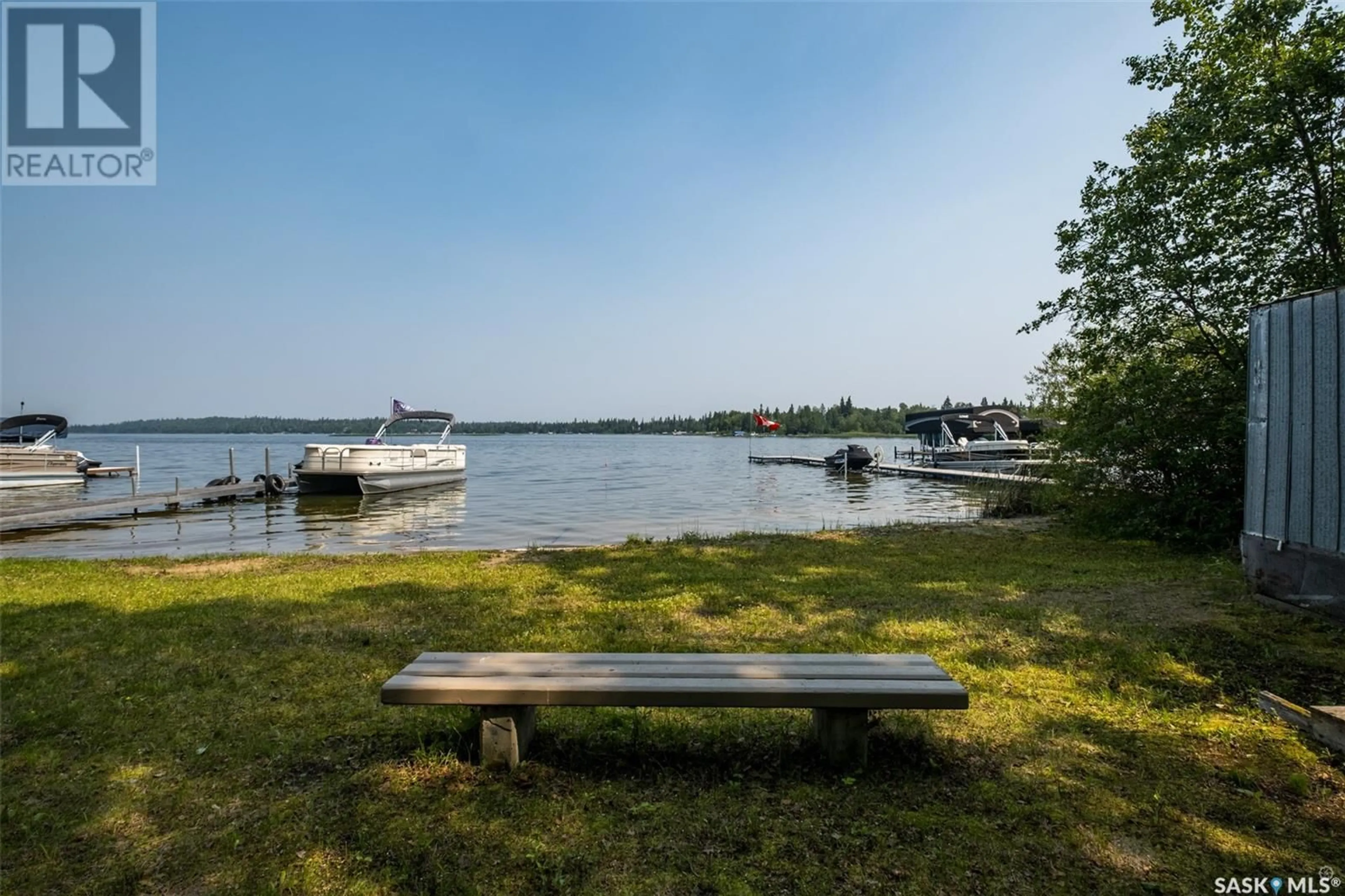 Patio, water/lake/river/ocean view for 201 AGNES STREET, Emma Lake Saskatchewan S0J0N0