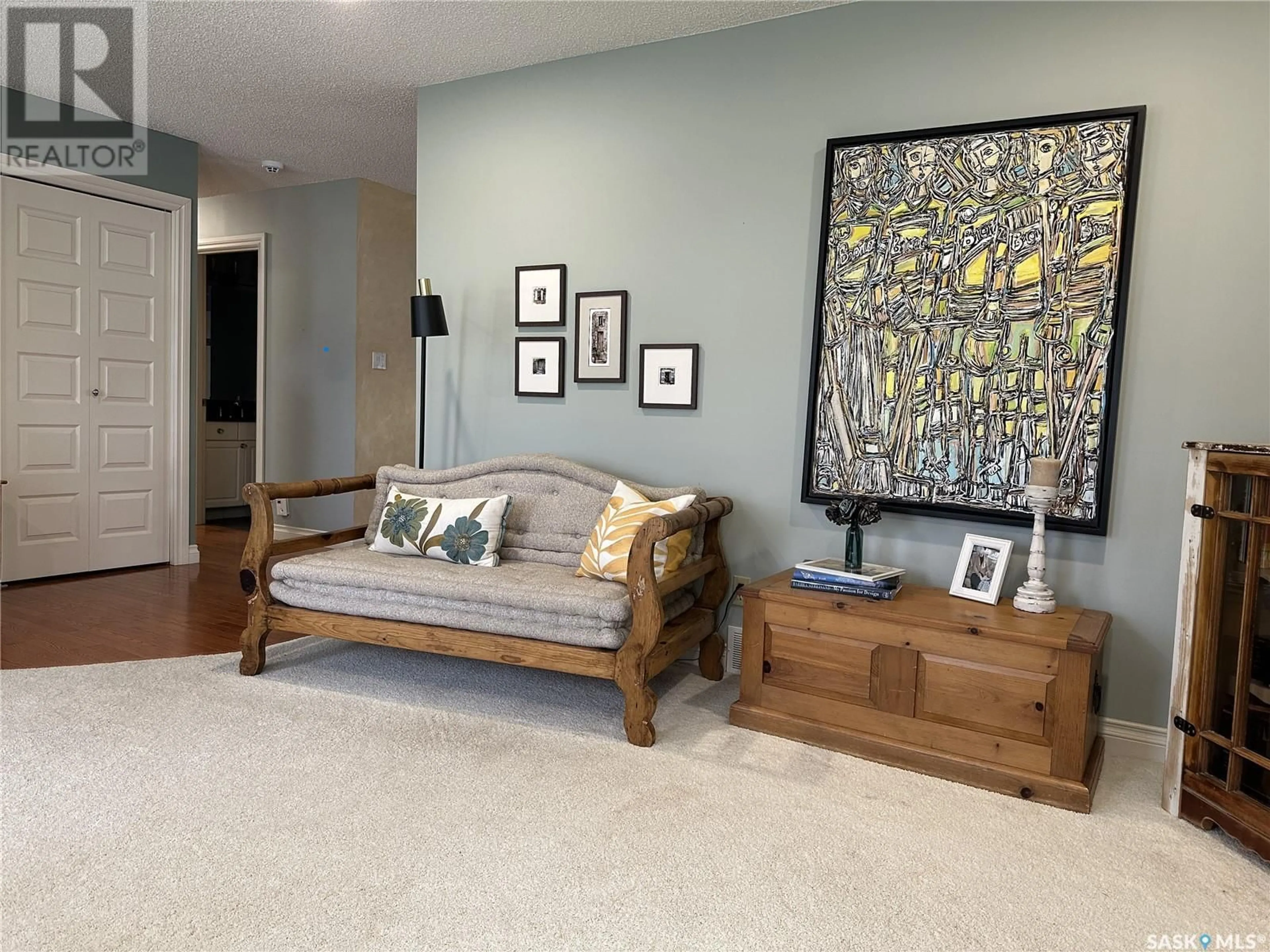 Living room with furniture, unknown for 612 STAVELEY CRESCENT, Weyburn Saskatchewan S4H2T6