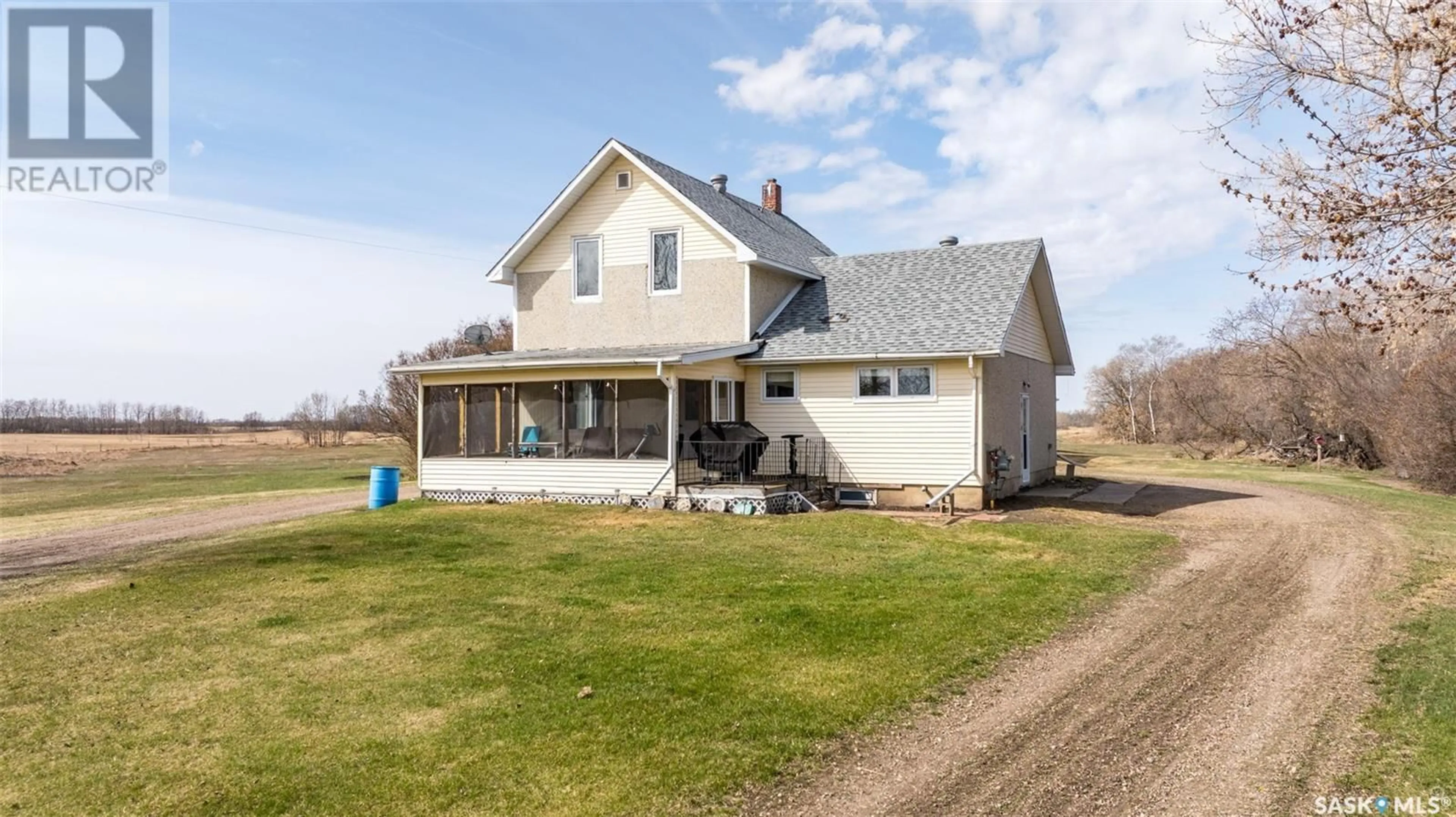 A pic from outside/outdoor area/front of a property/back of a property/a pic from drone, building for Acreage - GANGE ROAD, Prince Albert Rm No. 461 Saskatchewan S6V5P9