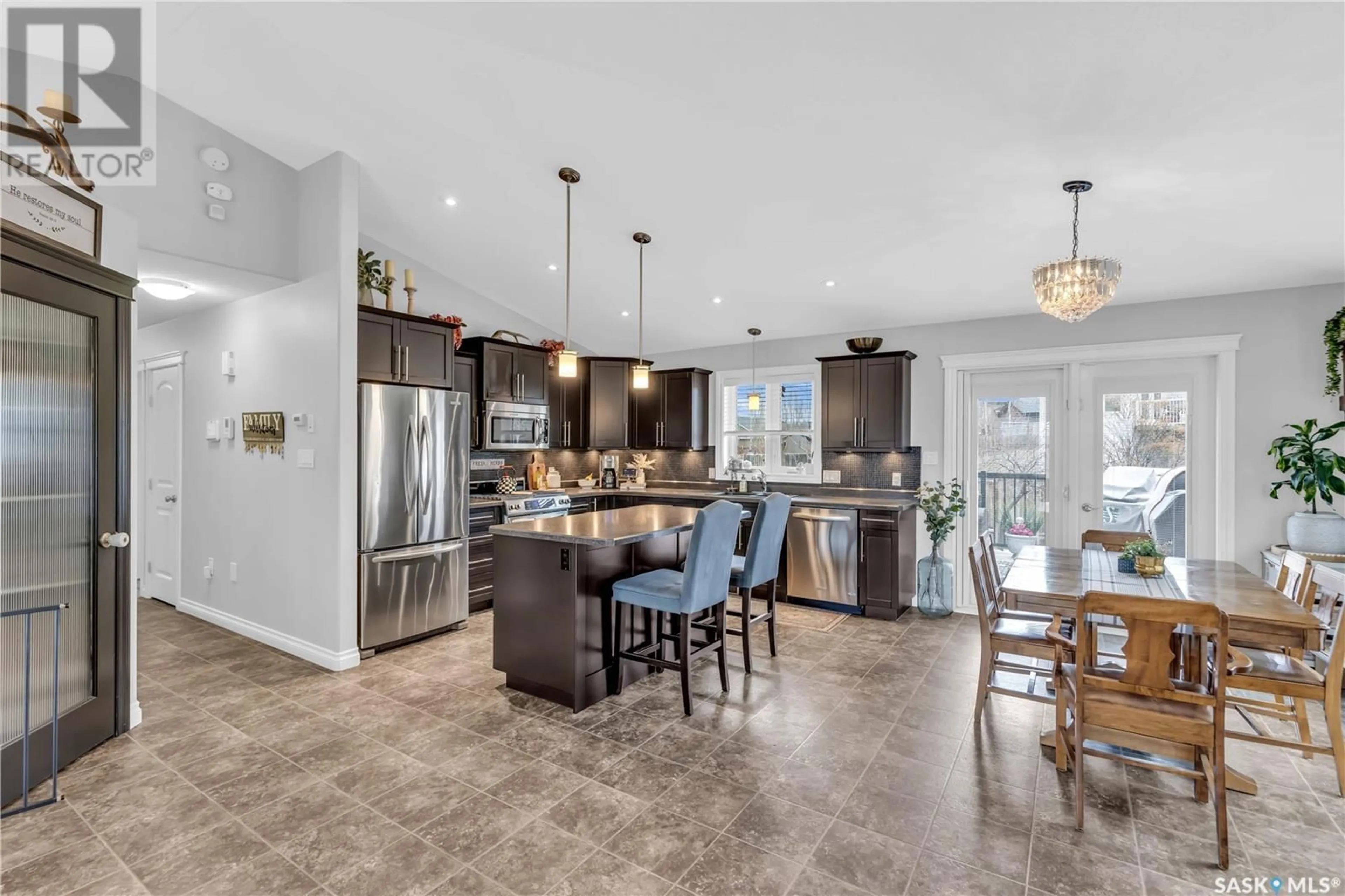 Open concept kitchen, ceramic/tile floor for 12152 BATTLE SPRINGS DRIVE, Battleford Saskatchewan S0M0E0