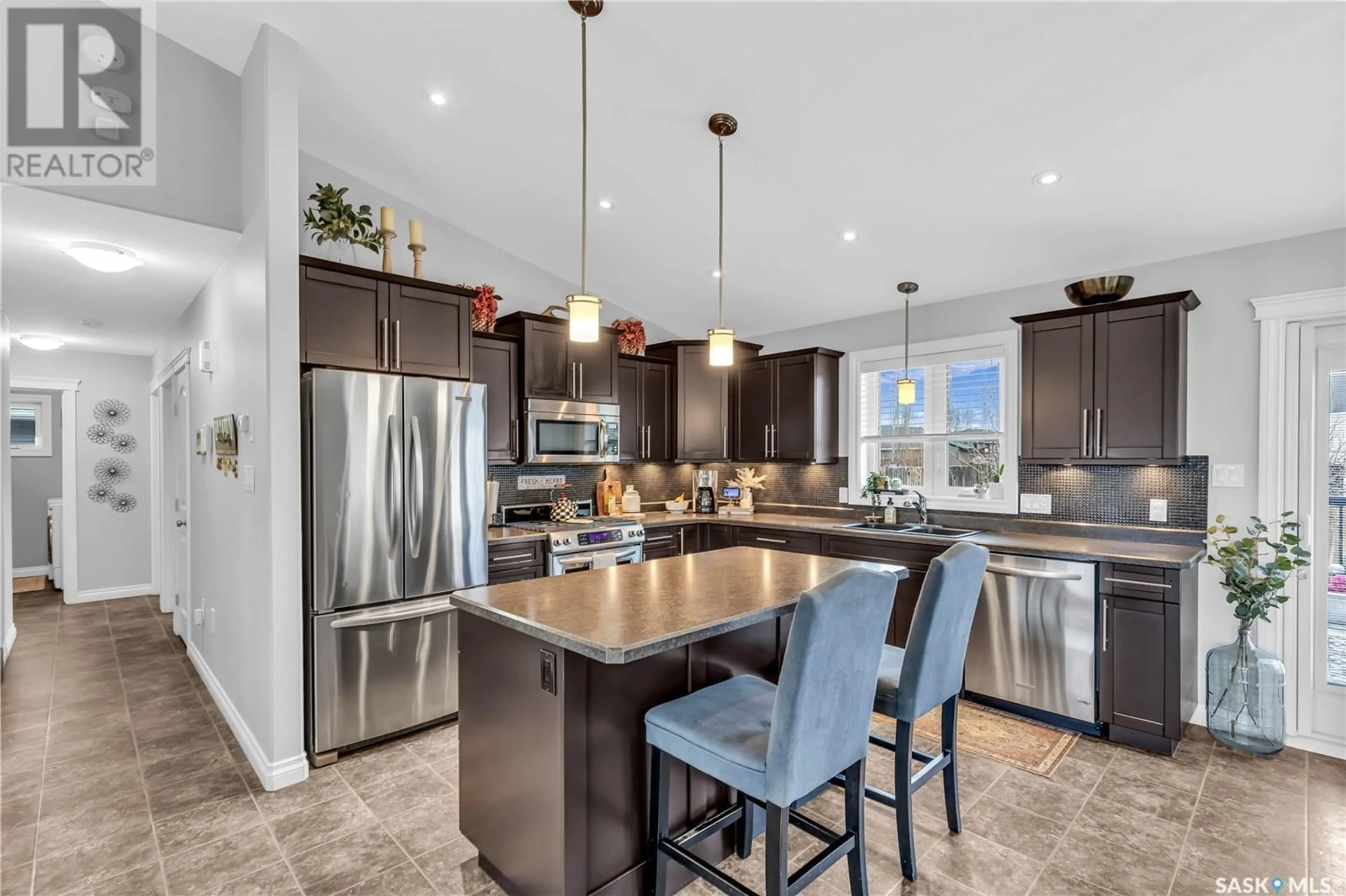 Open concept kitchen, ceramic/tile floor for 12152 BATTLE SPRINGS DRIVE, Battleford Saskatchewan S0M0E0
