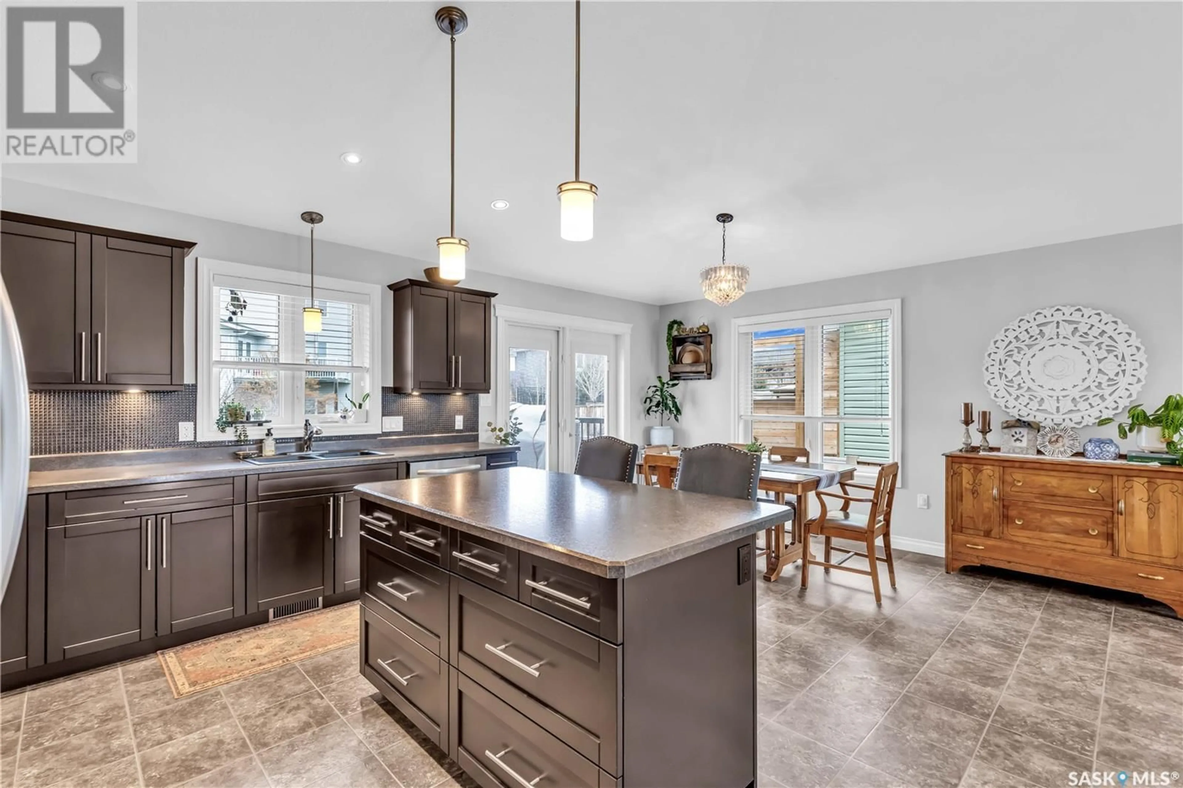 Open concept kitchen, ceramic/tile floor for 12152 BATTLE SPRINGS DRIVE, Battleford Saskatchewan S0M0E0