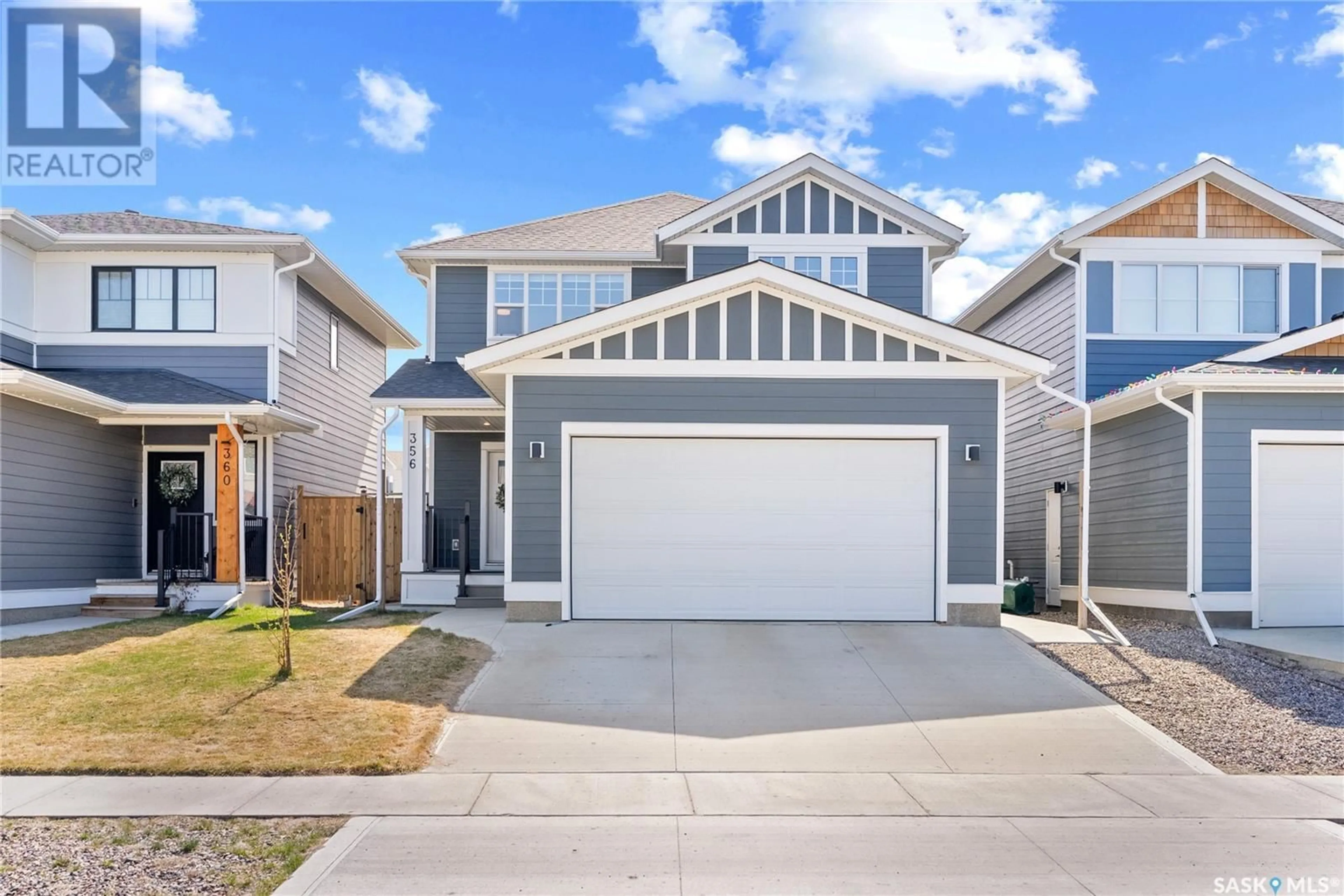 Home with vinyl exterior material, street for 356 OLSON LANE, Saskatoon Saskatchewan S7V0X6